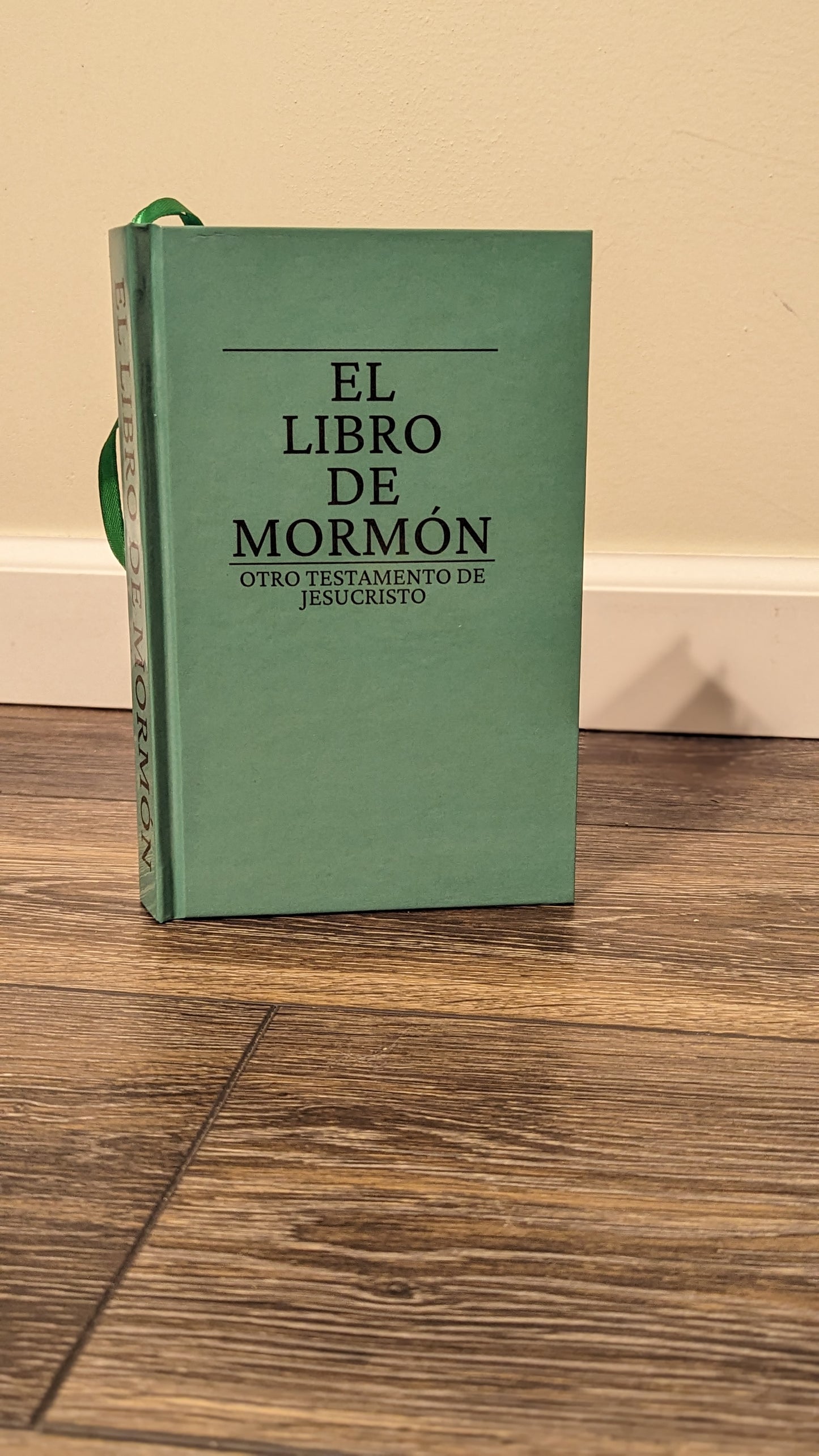 12M Hardcover Handmade Missionary Book of Mormon Olive green