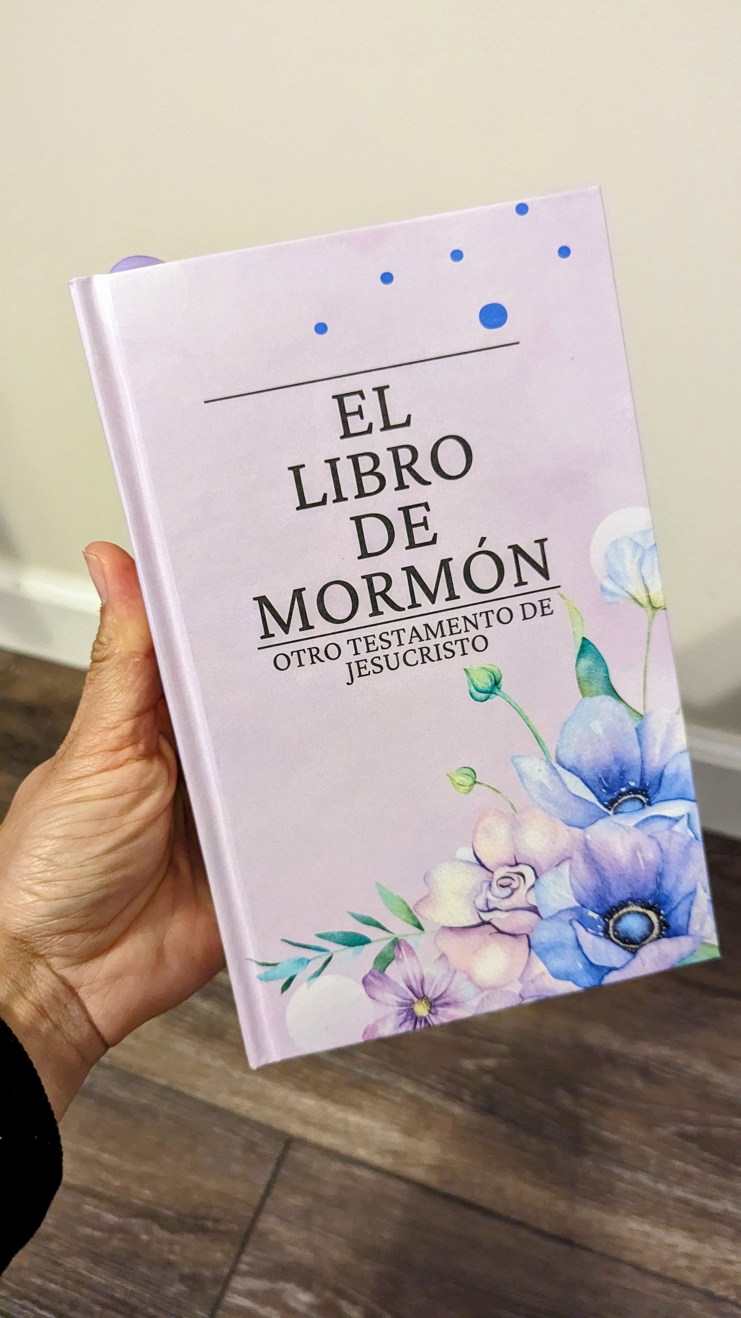 21F Hardcover Handmade Floral Book of Mormon