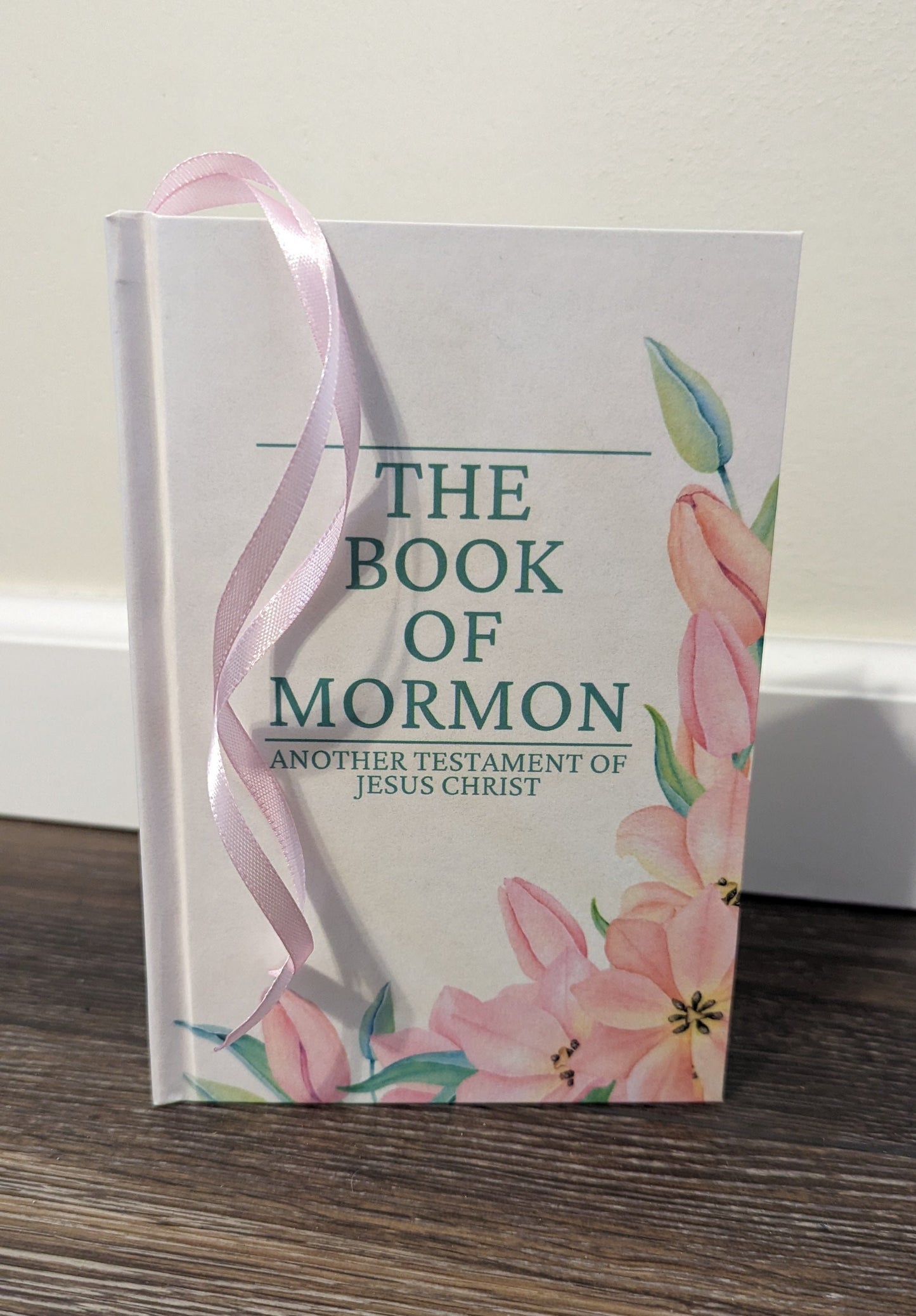 23F Hardcover Handmade Floral Book of Mormon