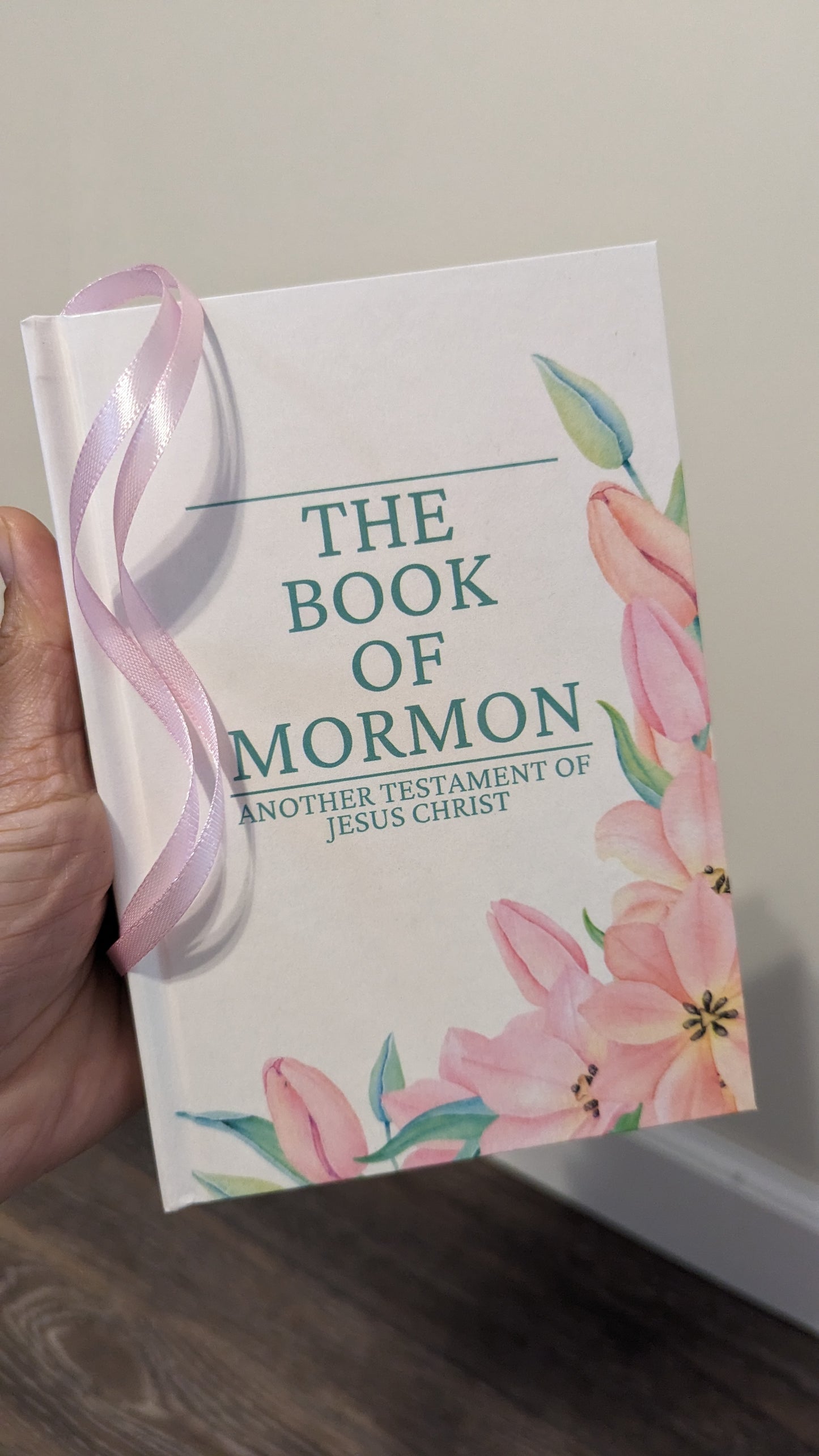 23F Hardcover Handmade Floral Book of Mormon