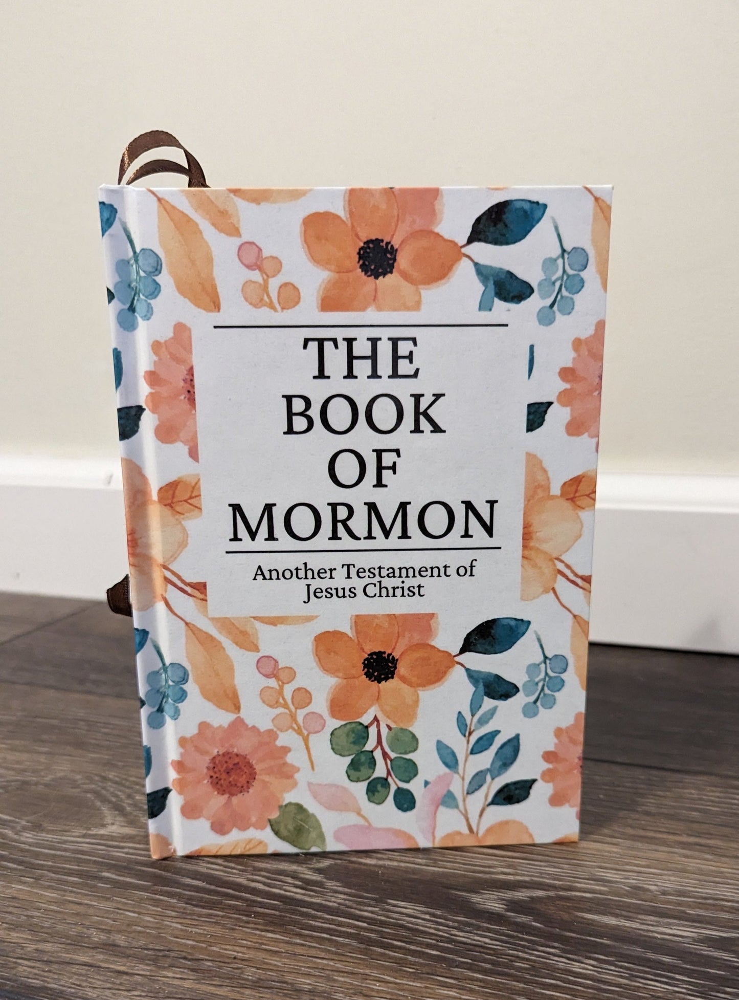 24F Hardcover Handmade Floral Book of Mormon