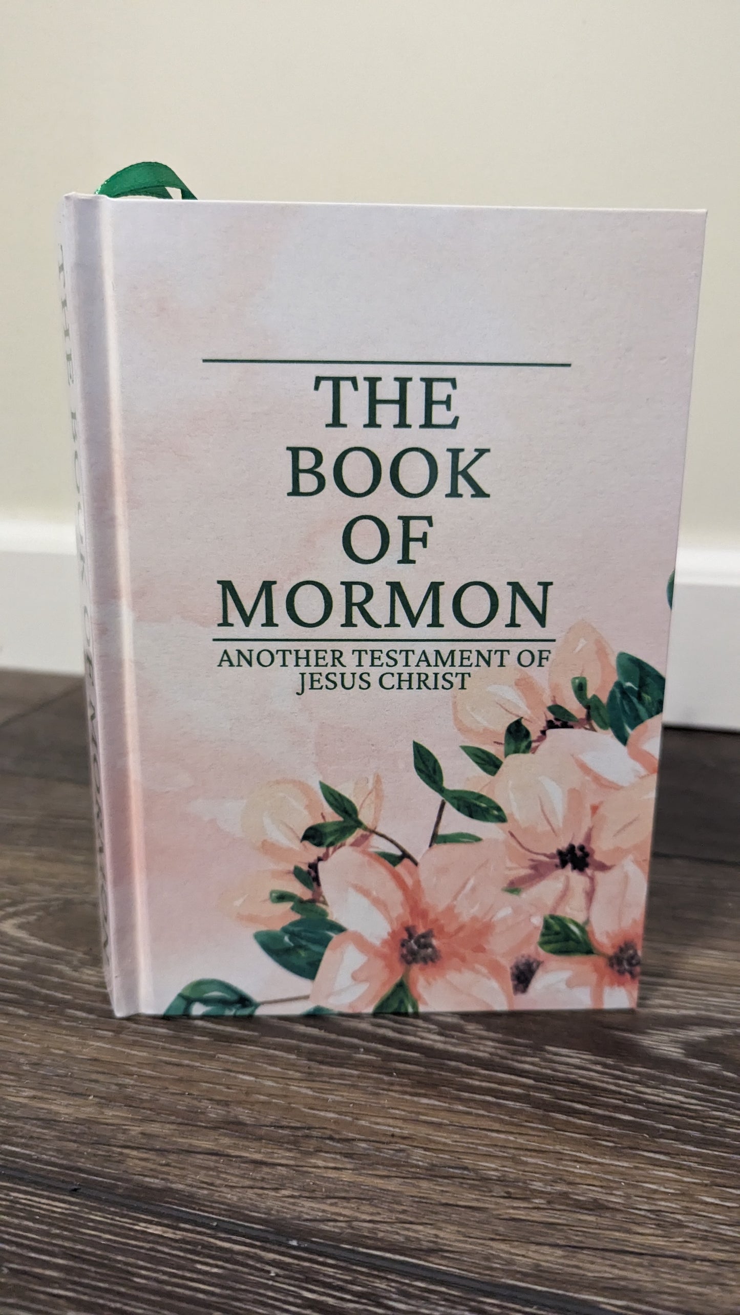 25F Hardcover Handmade Floral Book of Mormon