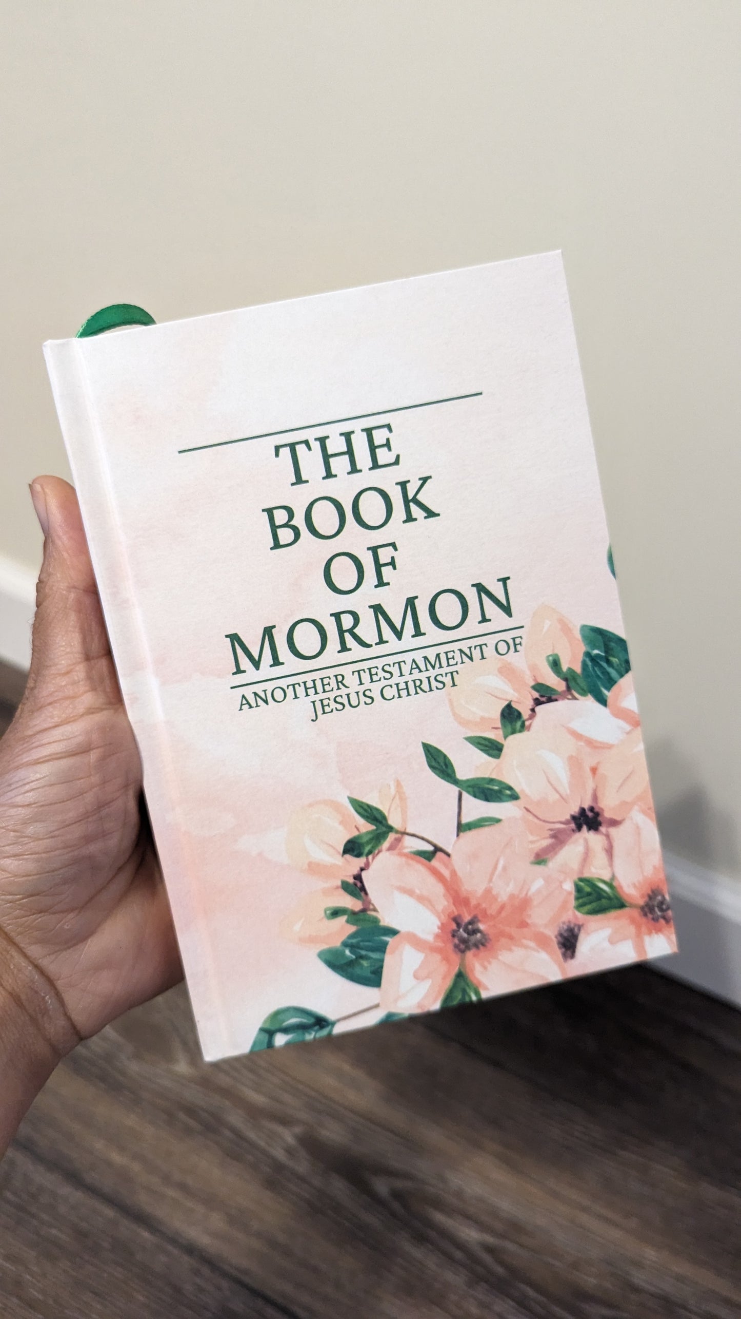 25F Hardcover Handmade Floral Book of Mormon
