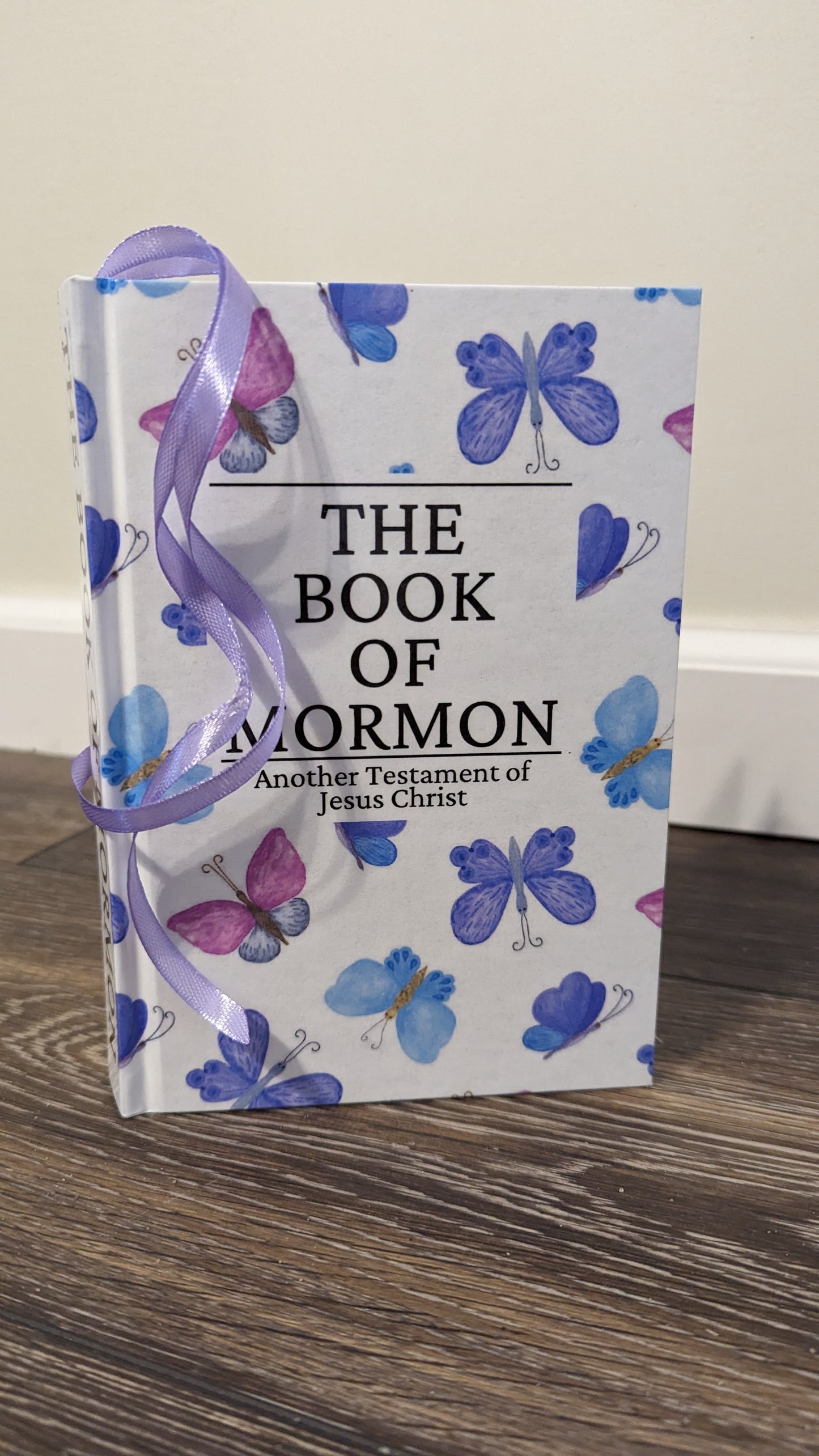 11C Hardcover Handmade Book of Mormon Butterfly