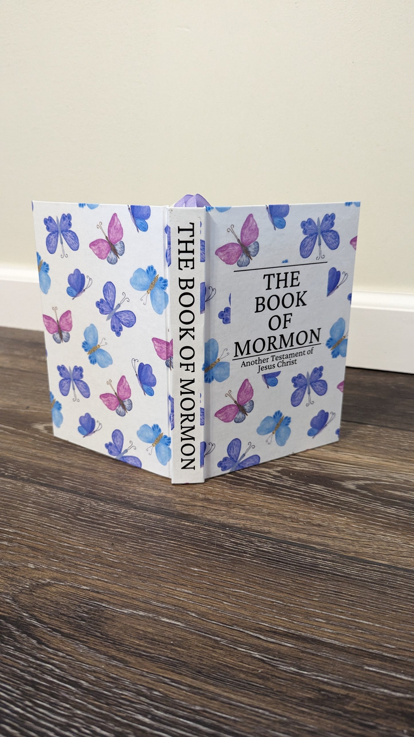 11C Hardcover Handmade Book of Mormon Butterfly