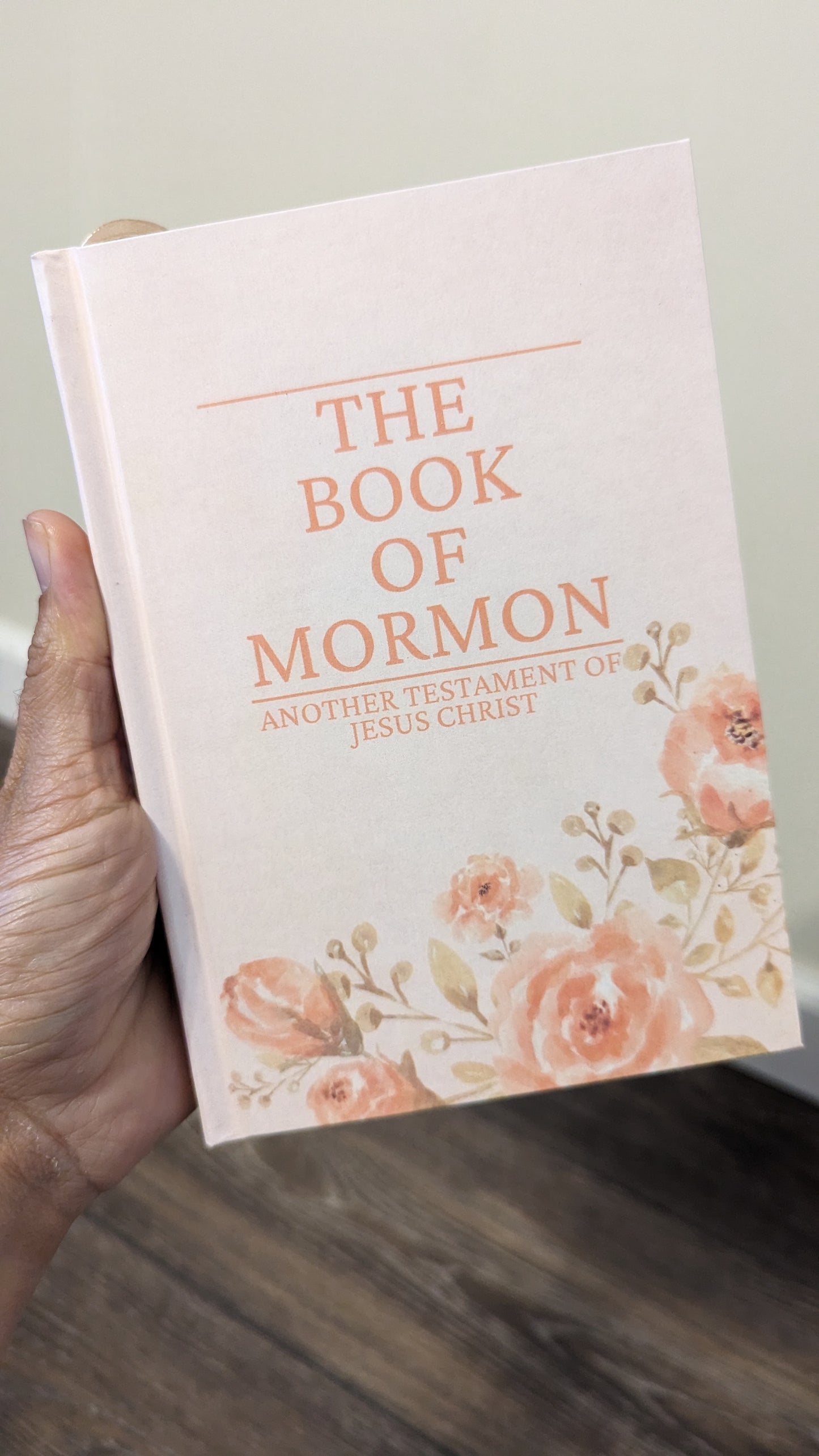 27F Hardcover Handmade Floral Book of Mormon