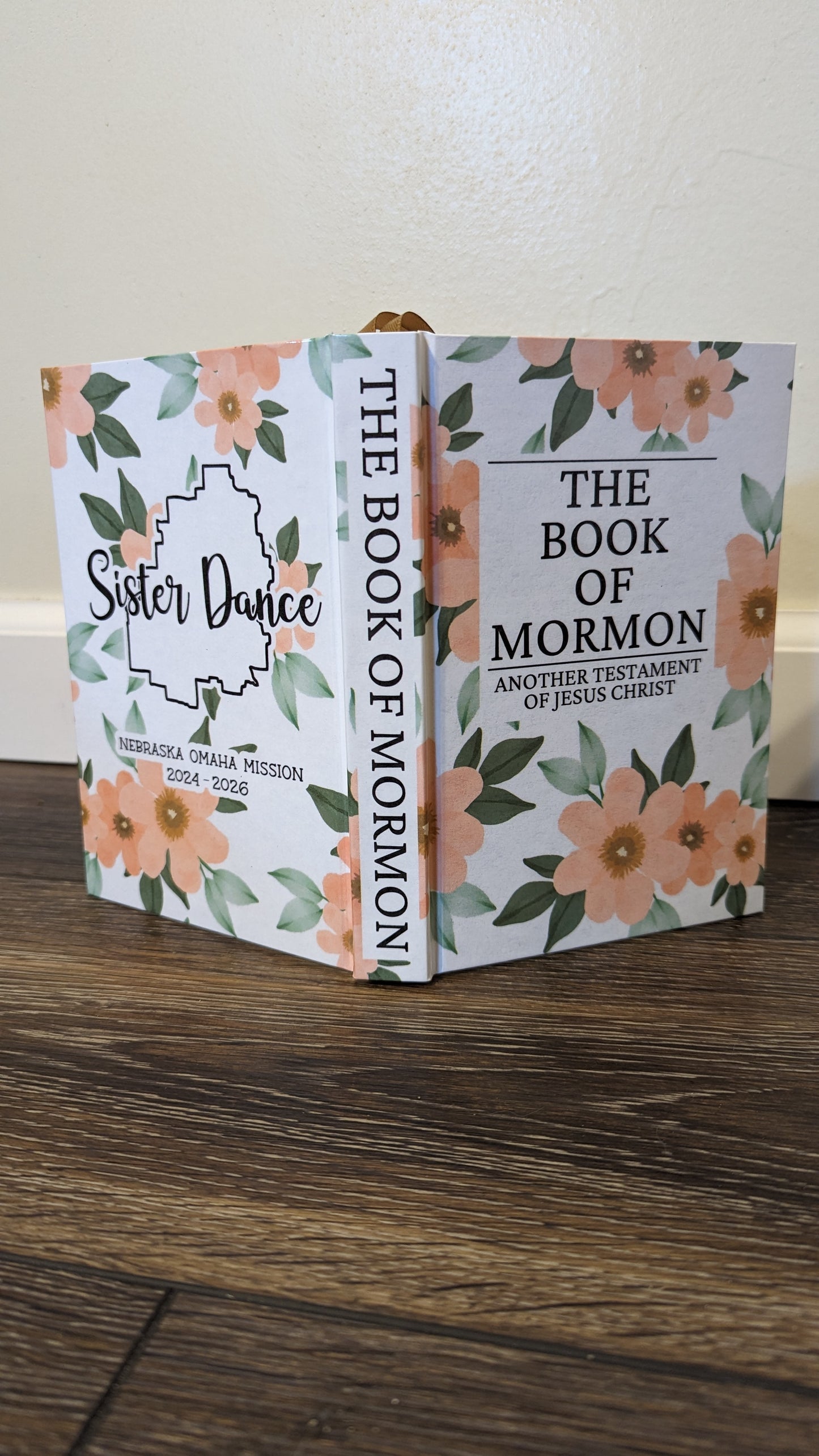 28F Hardcover Handmade Floral Book of Mormon