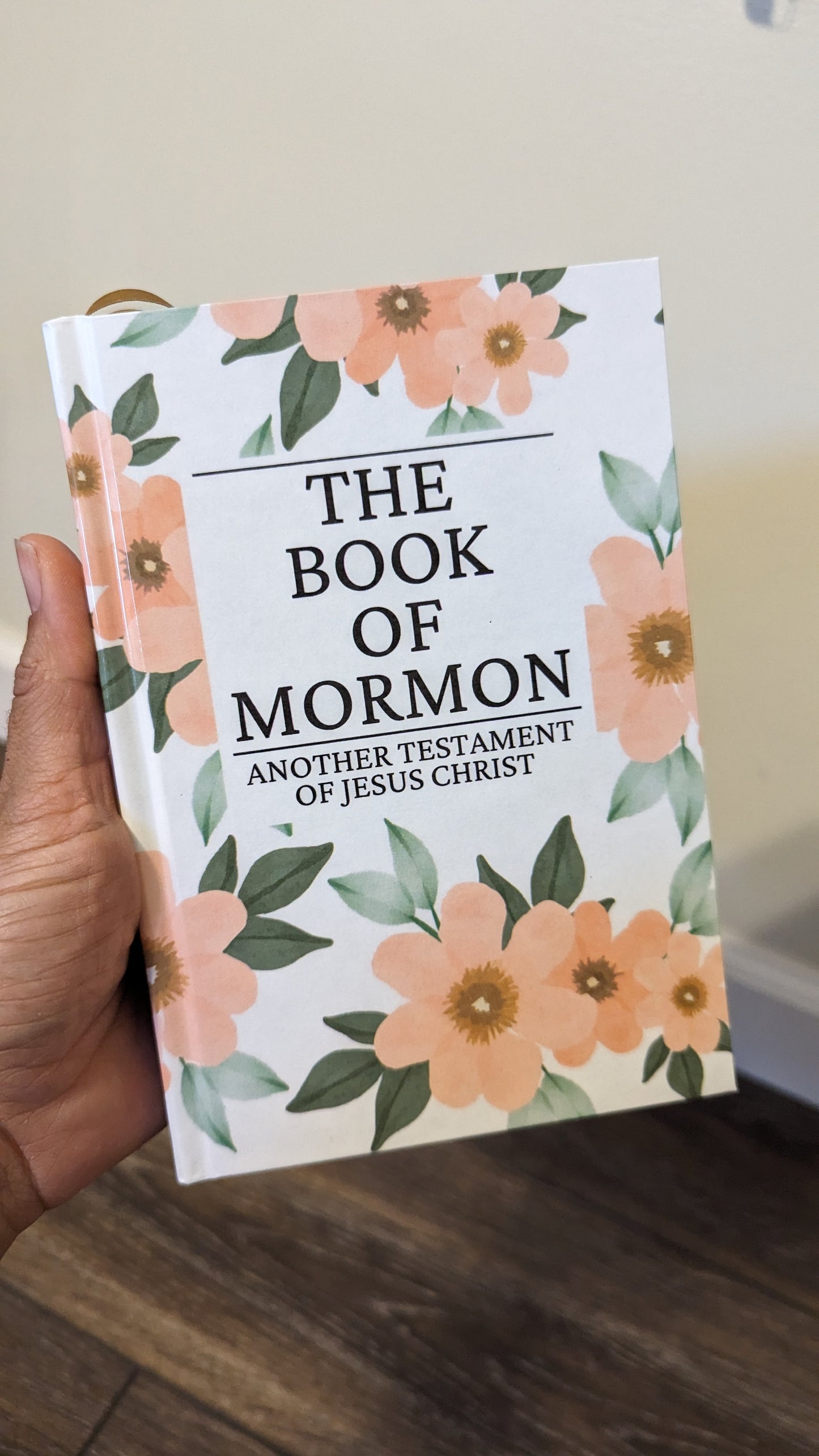 28F Hardcover Handmade Floral Book of Mormon