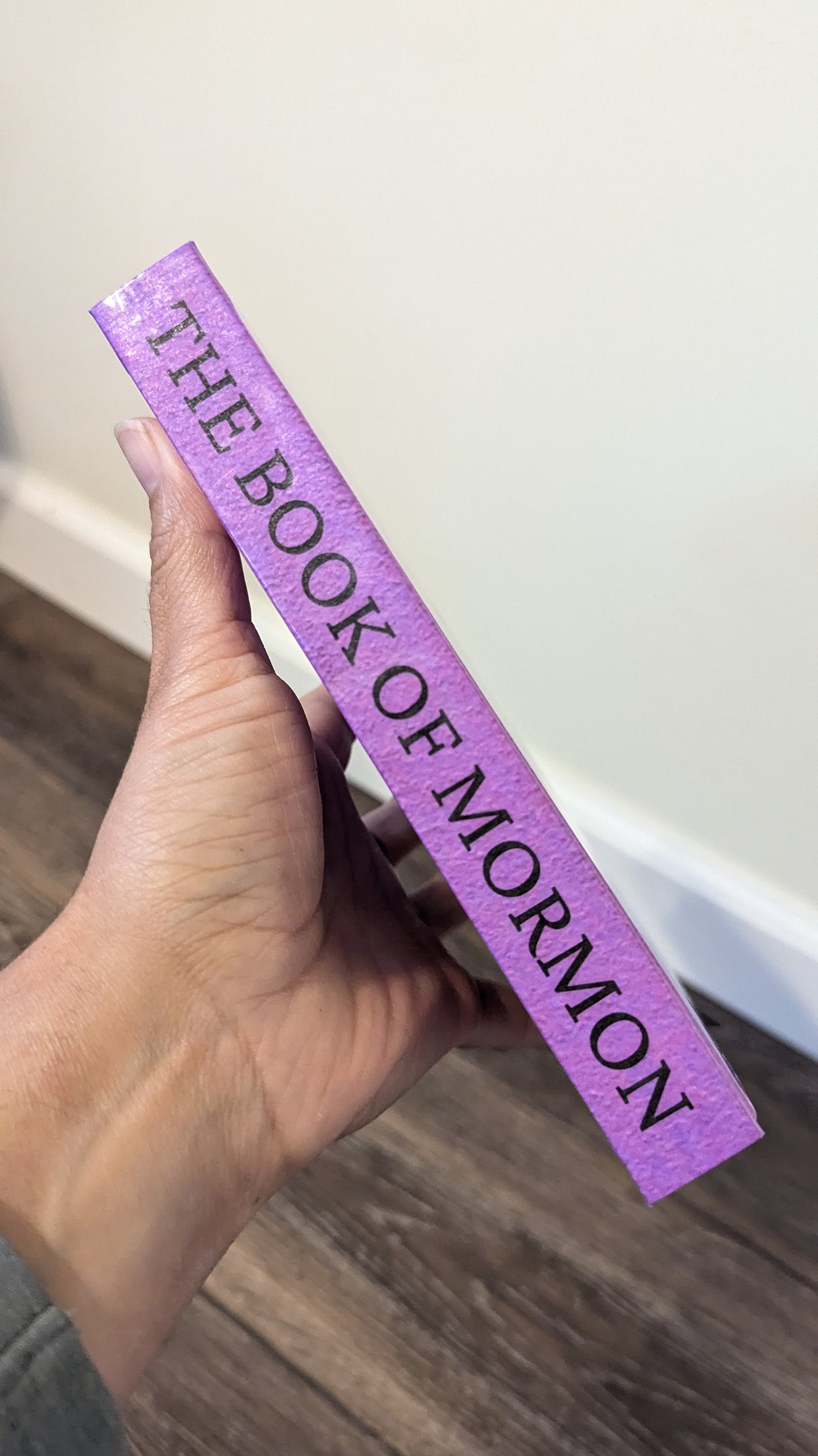 1M Hardcover Handmade Missionary Book of Mormon Purple
