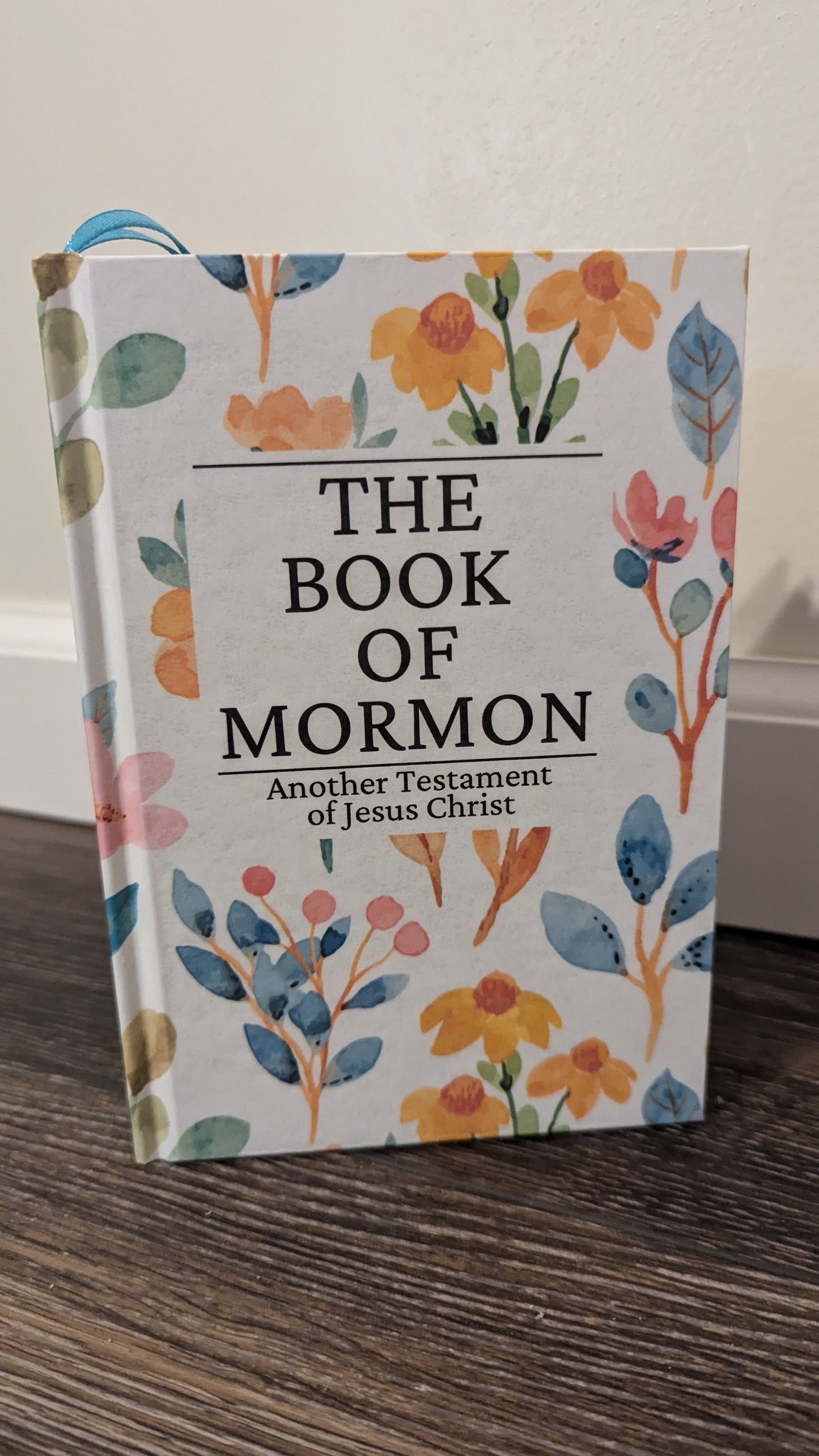 7F Hardcover Handmade Floral Book of Mormon