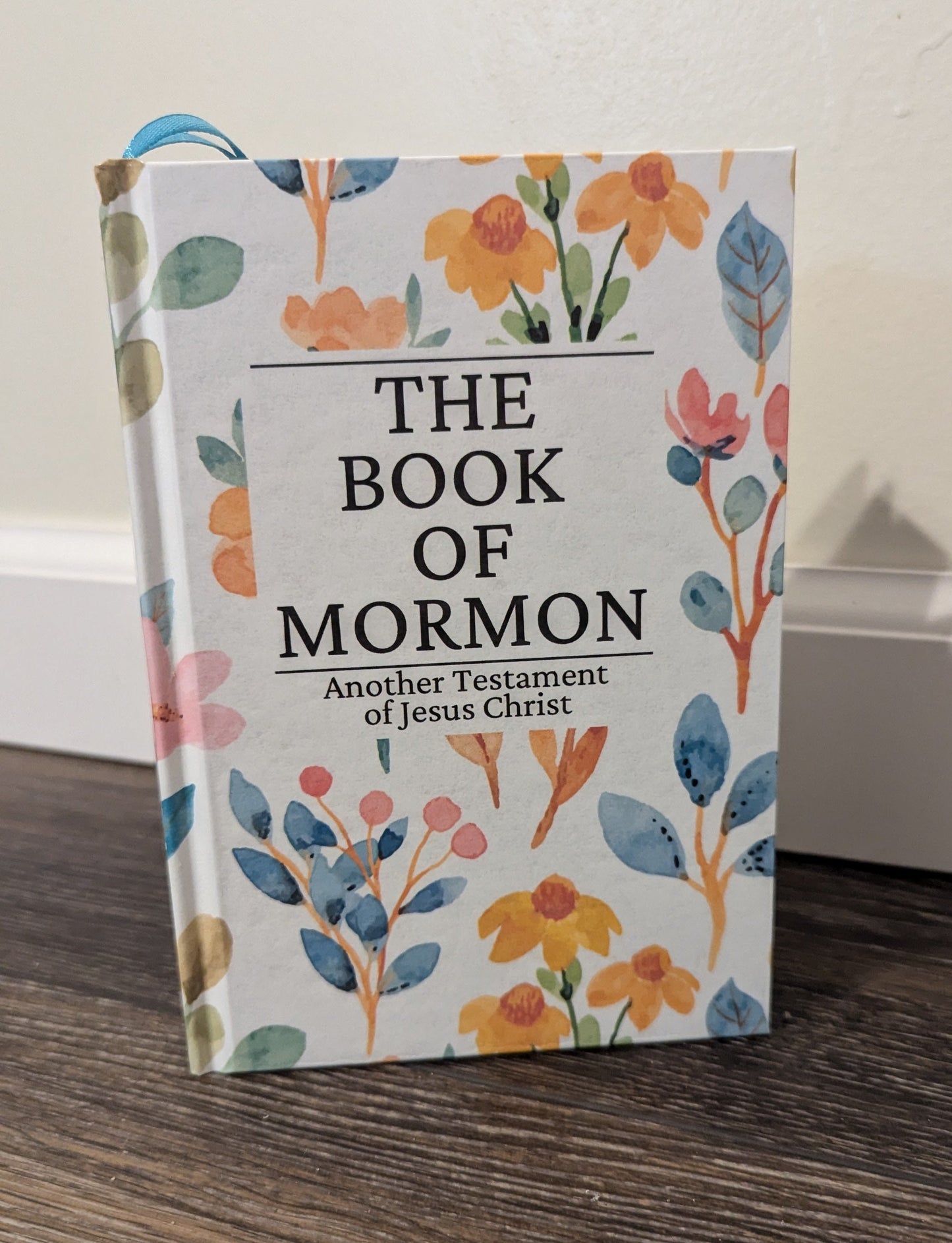 7F Hardcover Handmade Floral Book of Mormon