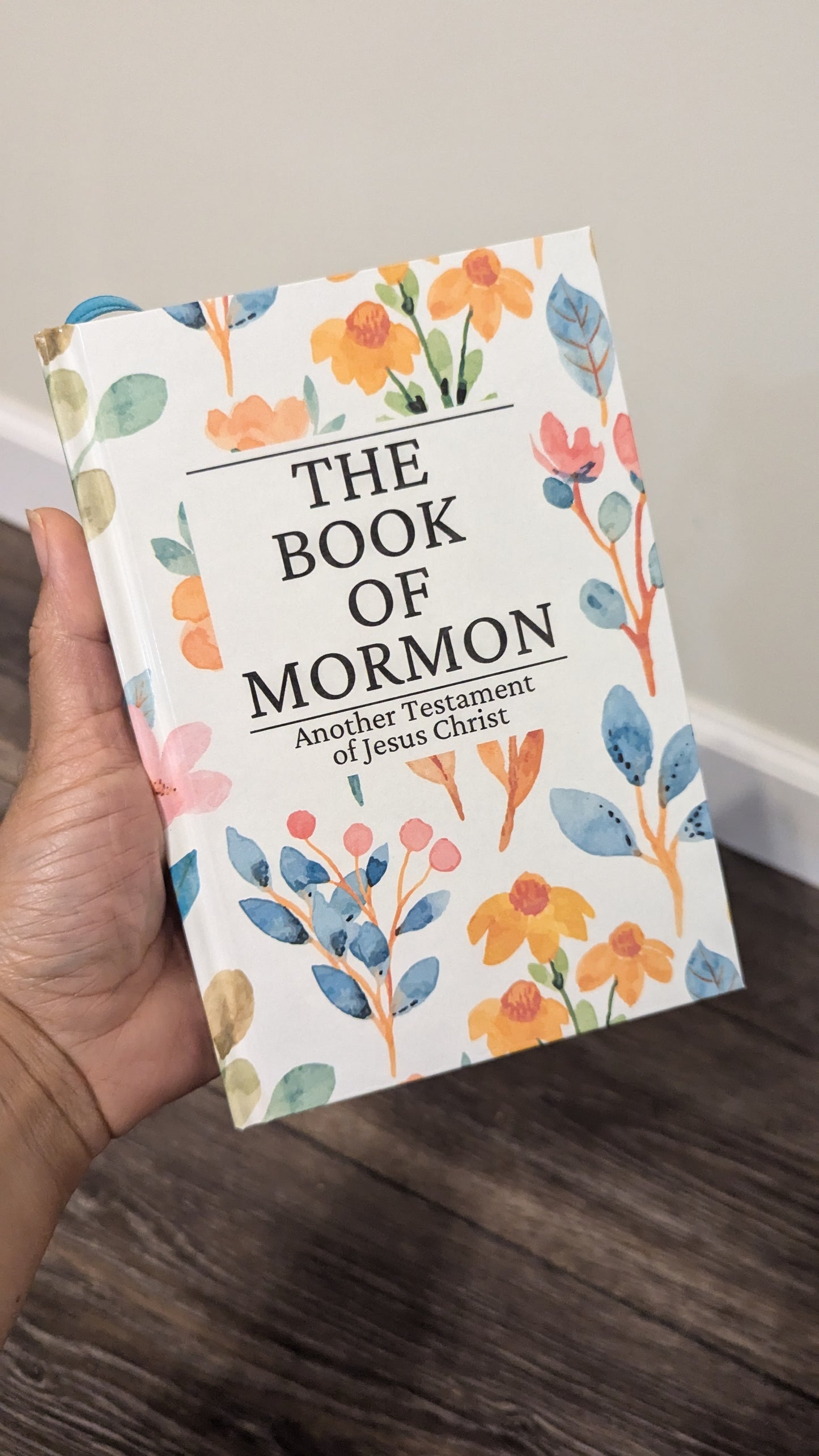7F Hardcover Handmade Floral Book of Mormon