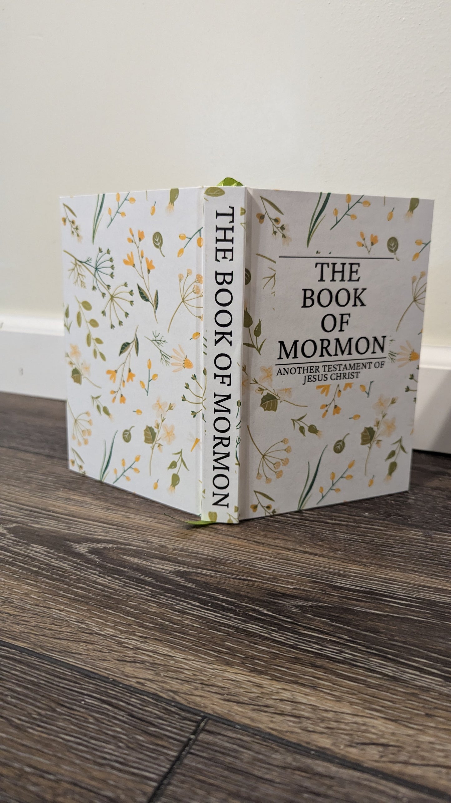 29F Hardcover Handmade Floral Book of Mormon