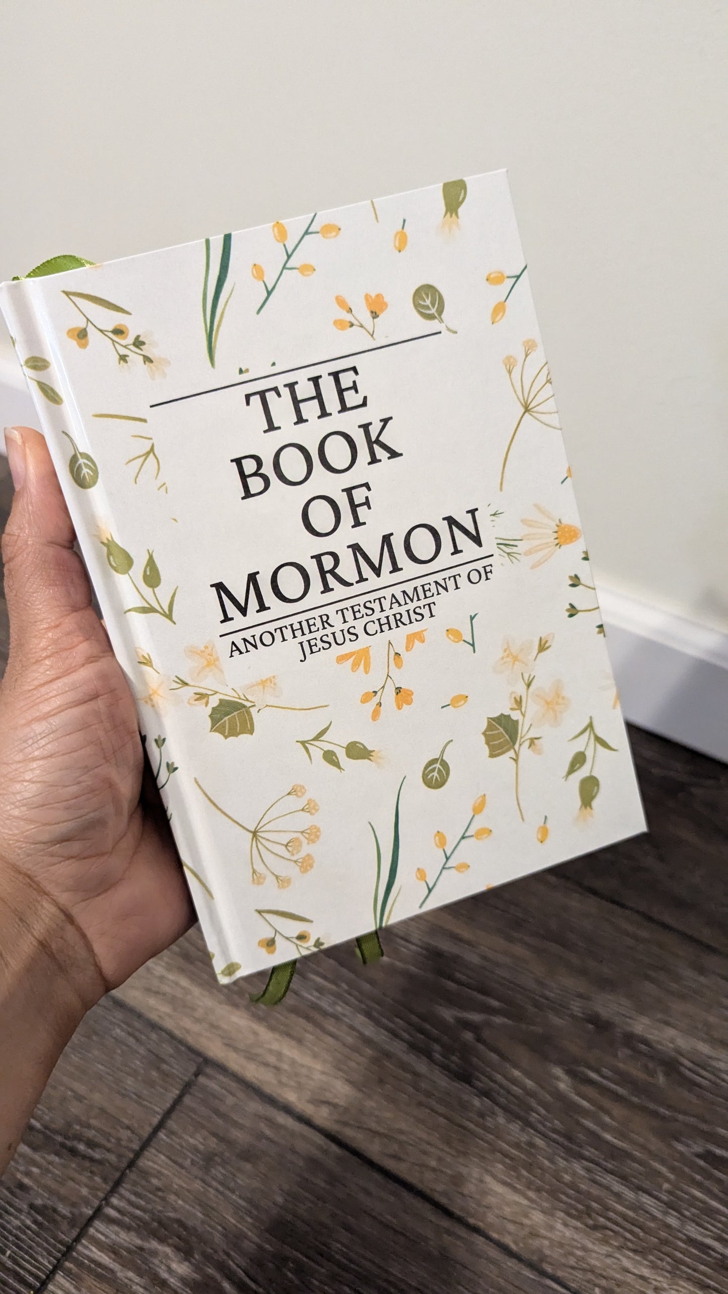 29F Hardcover Handmade Floral Book of Mormon