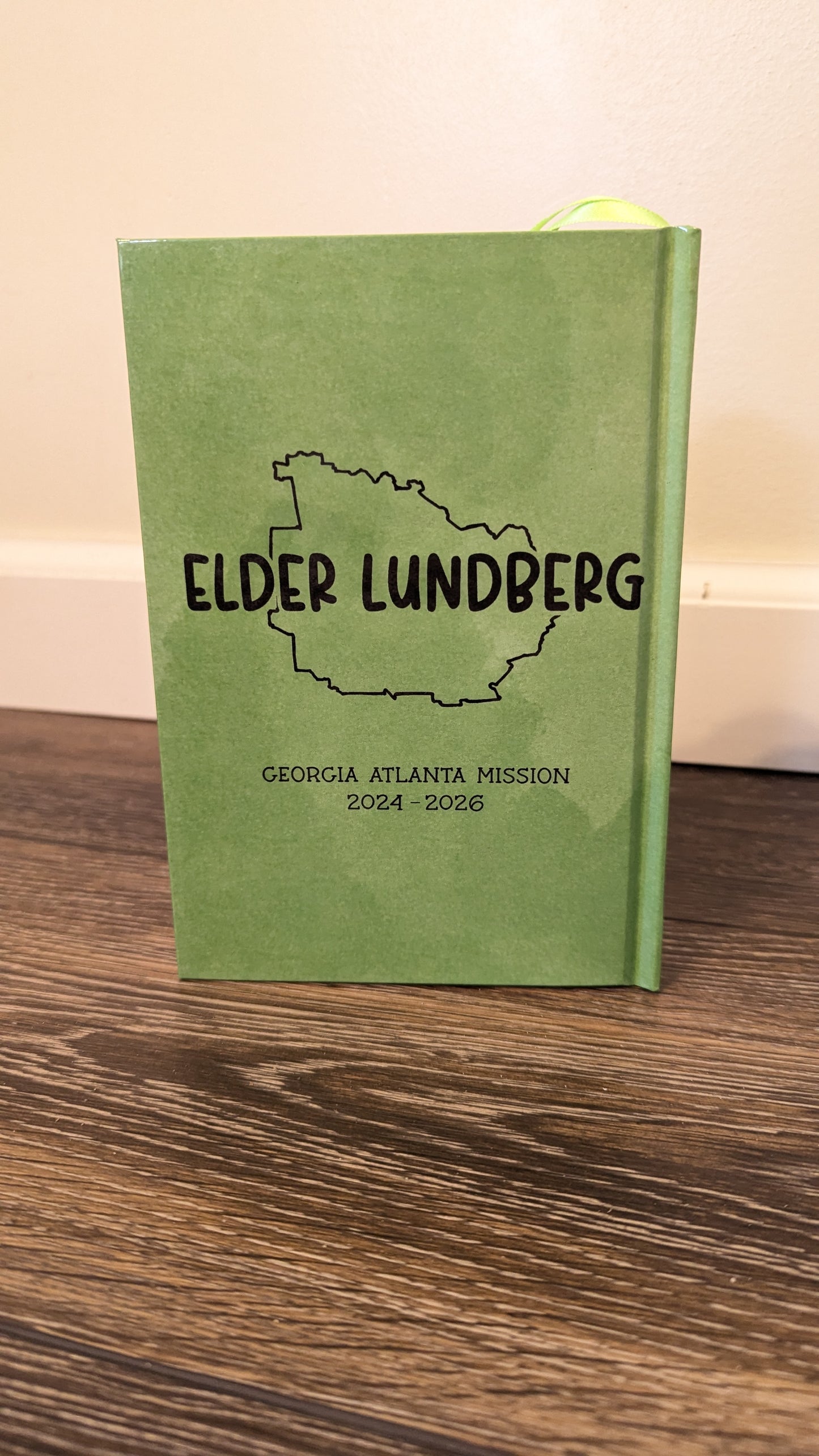 13M Hardcover Handmade Missionary Book of Mormon light green