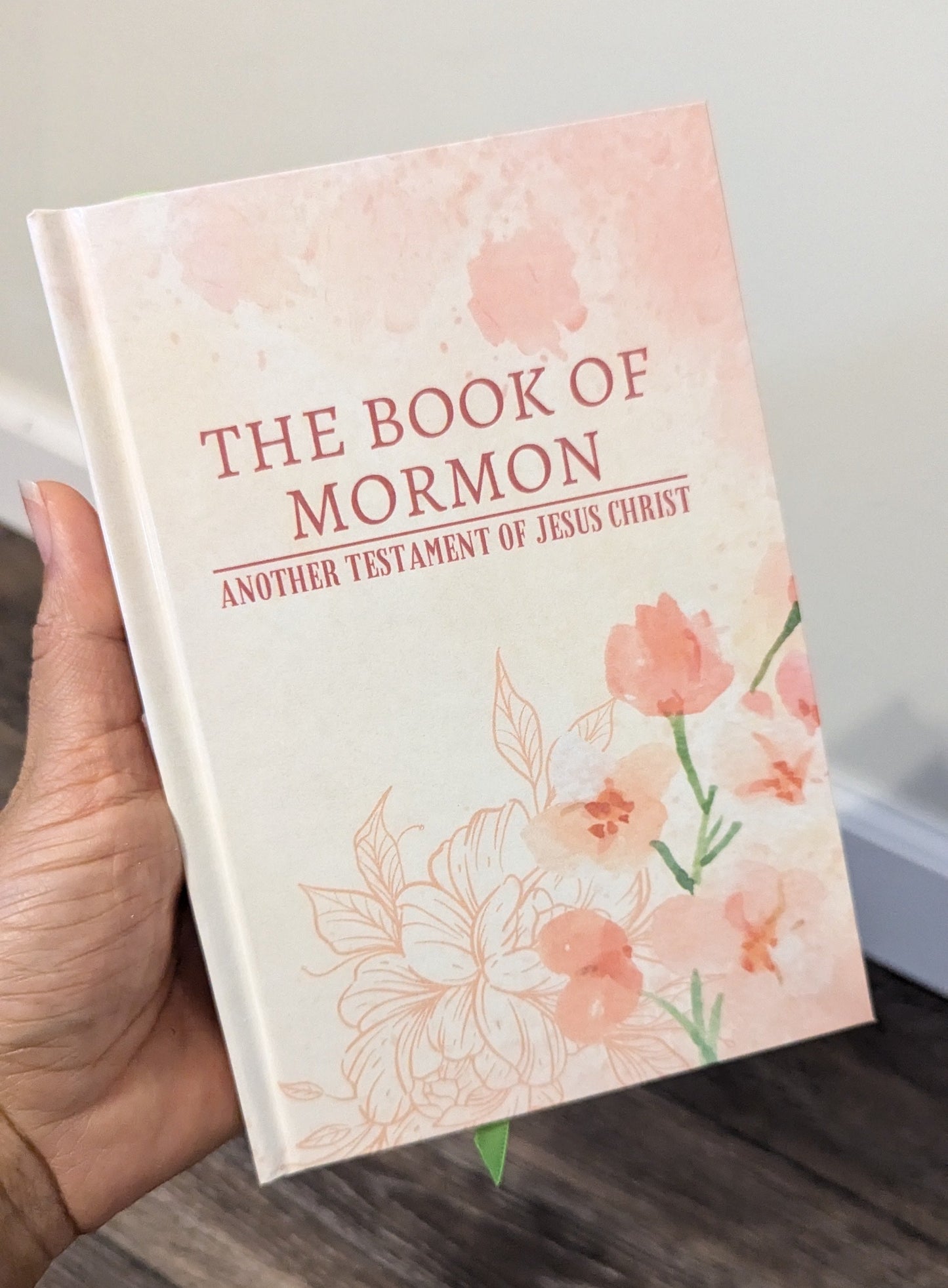 10F Hardcover Handmade Floral Book of Mormon