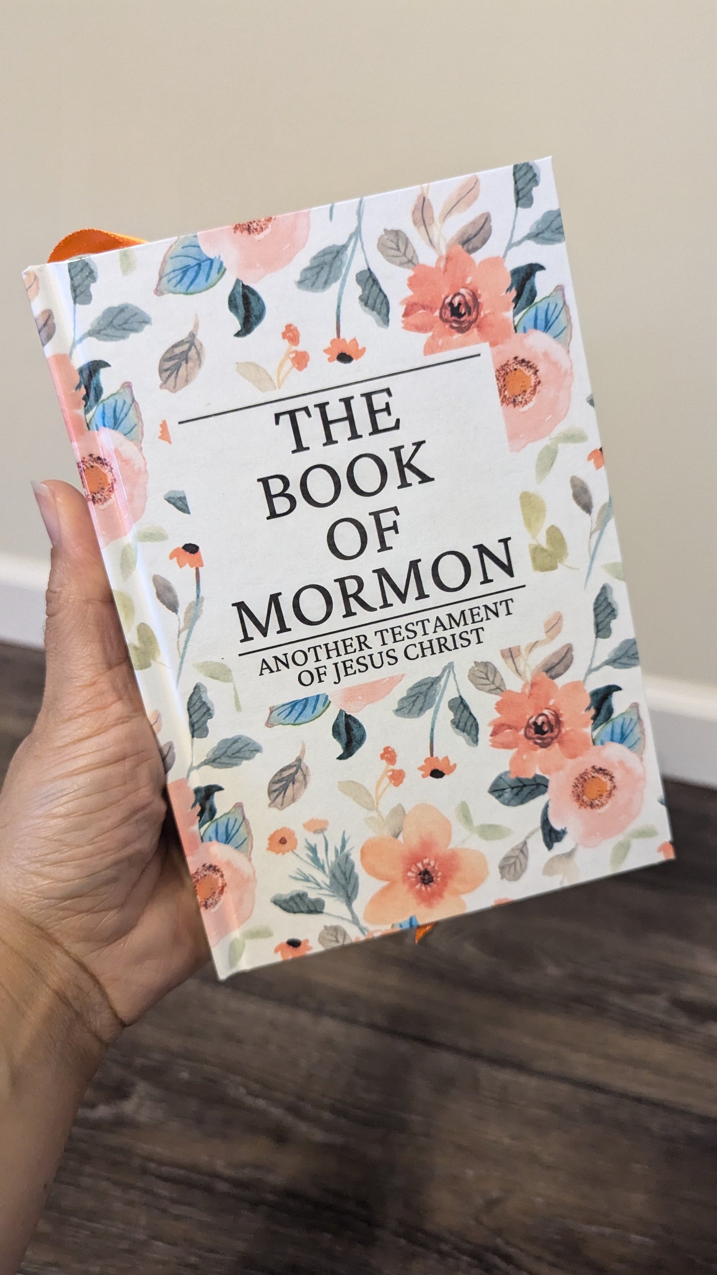 31F Hardcover Handmade Floral Book of Mormon