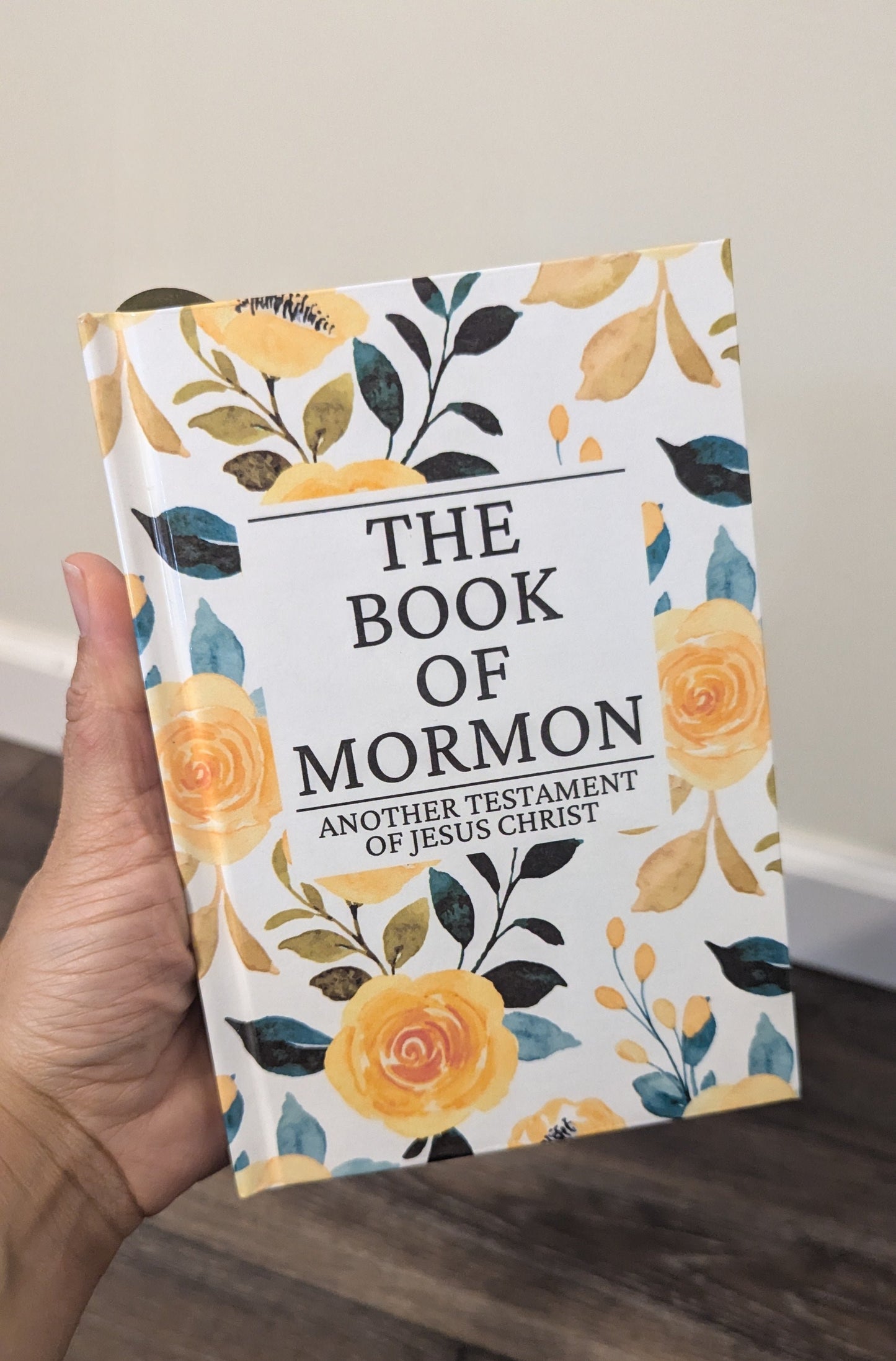 33F Hardcover Handmade Floral Book of Mormon