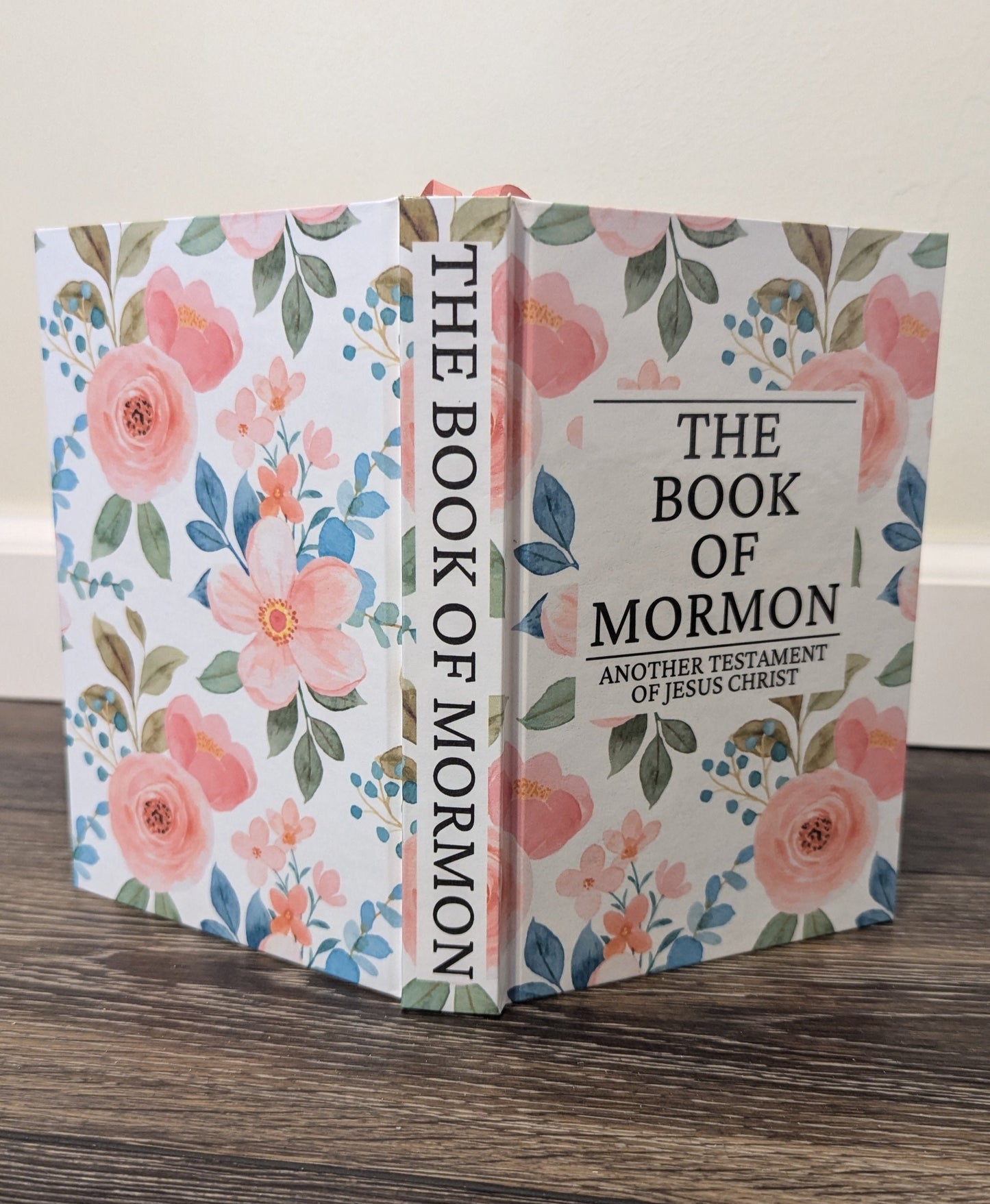32F Hardcover Handmade Floral Book of Mormon