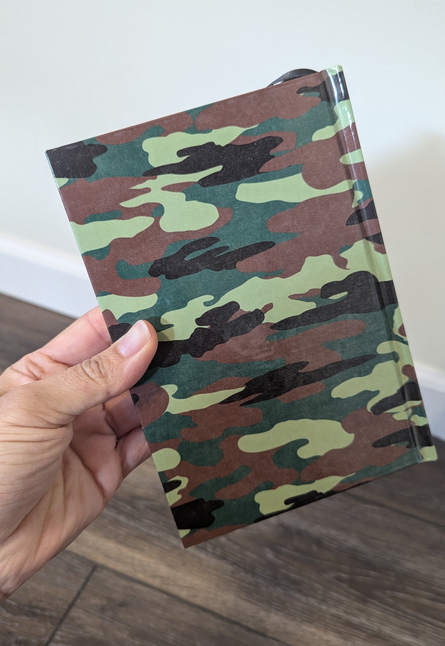 15C Hardcover Handmade Book of Mormon Green Camo