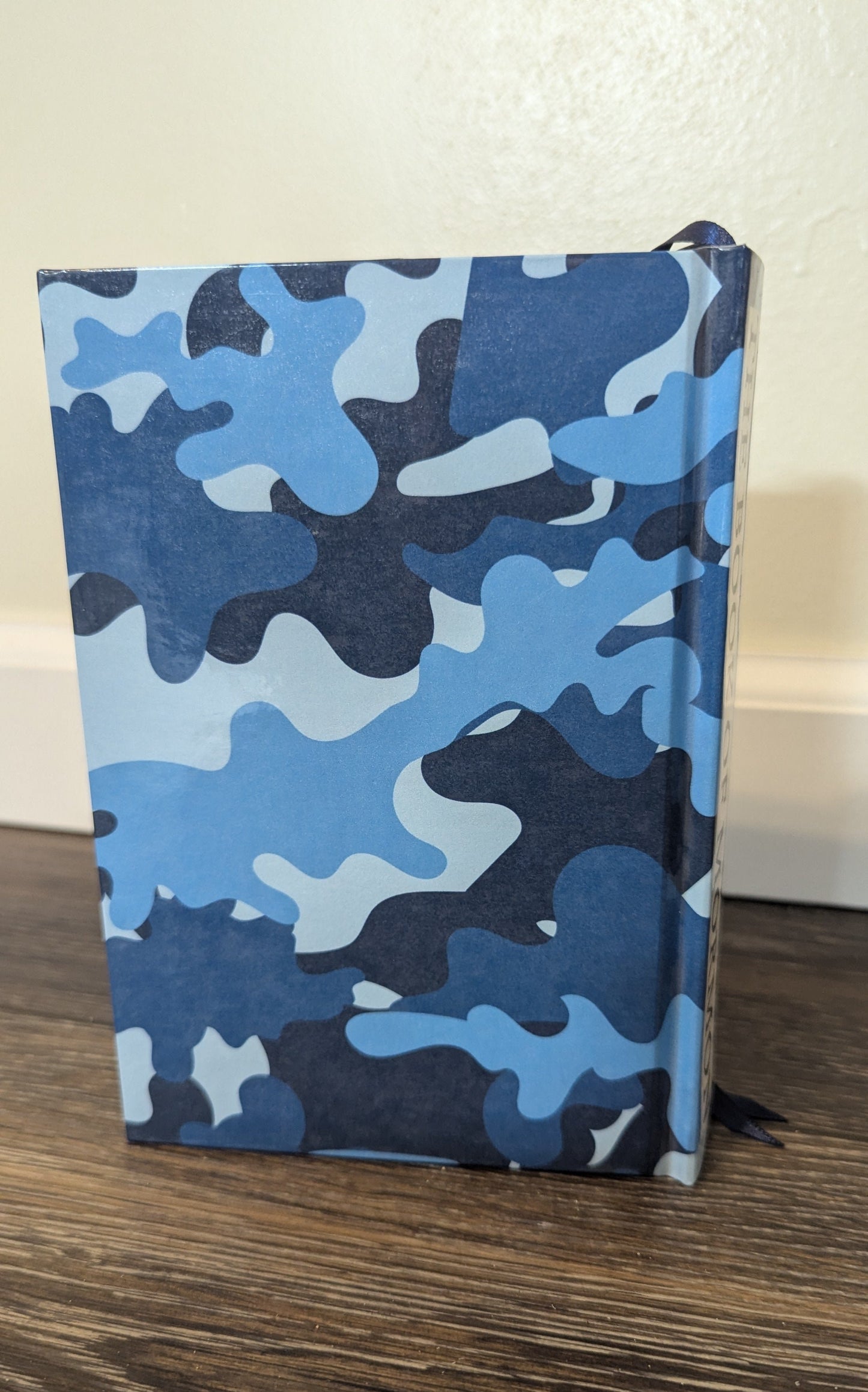 14C Hardcover Handmade Book of Mormon Blue Camo
