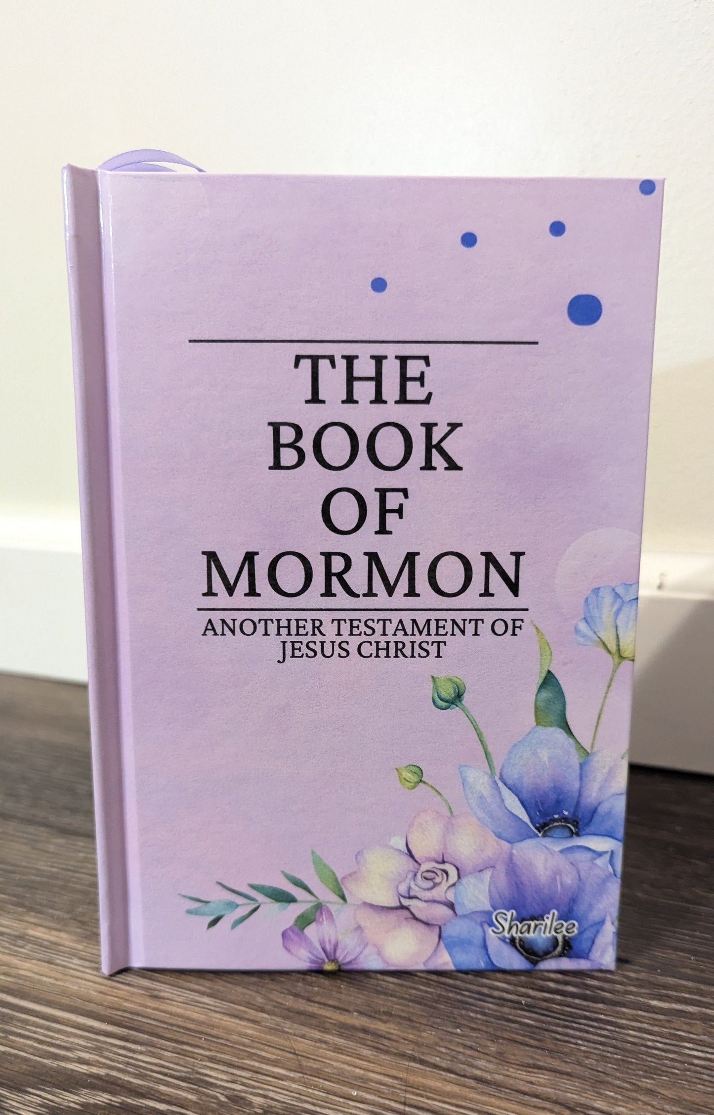 21F Hardcover Handmade Floral Book of Mormon