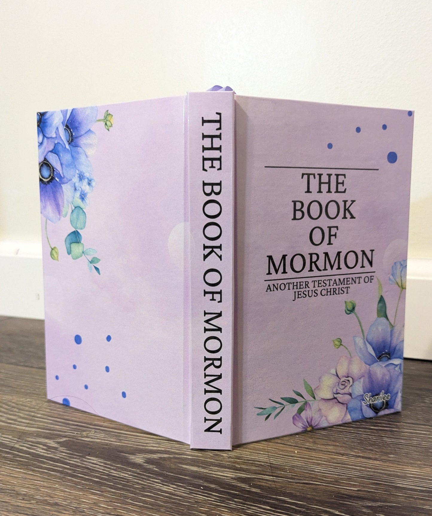 21F Hardcover Handmade Floral Book of Mormon