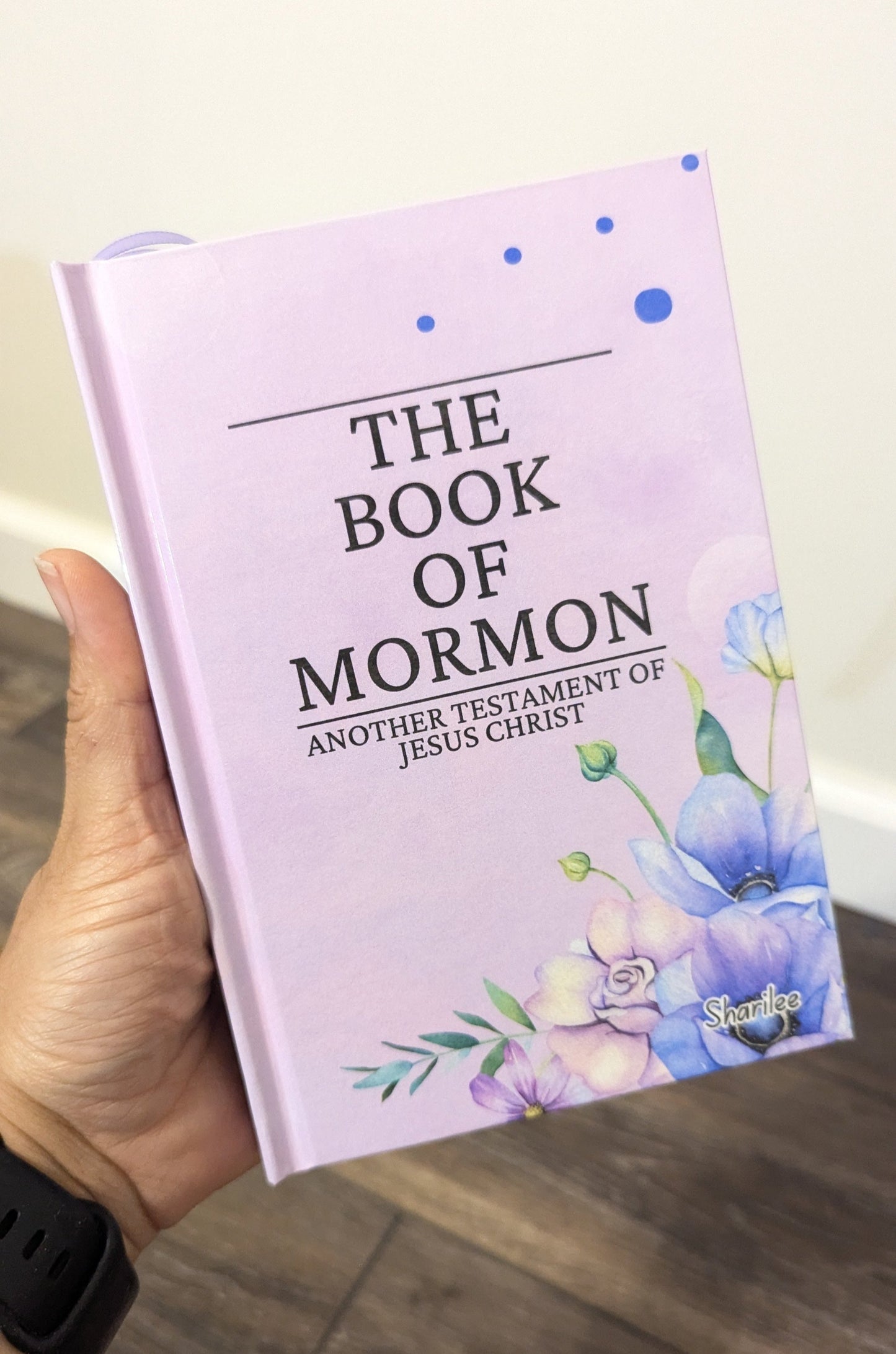 21F Hardcover Handmade Floral Book of Mormon