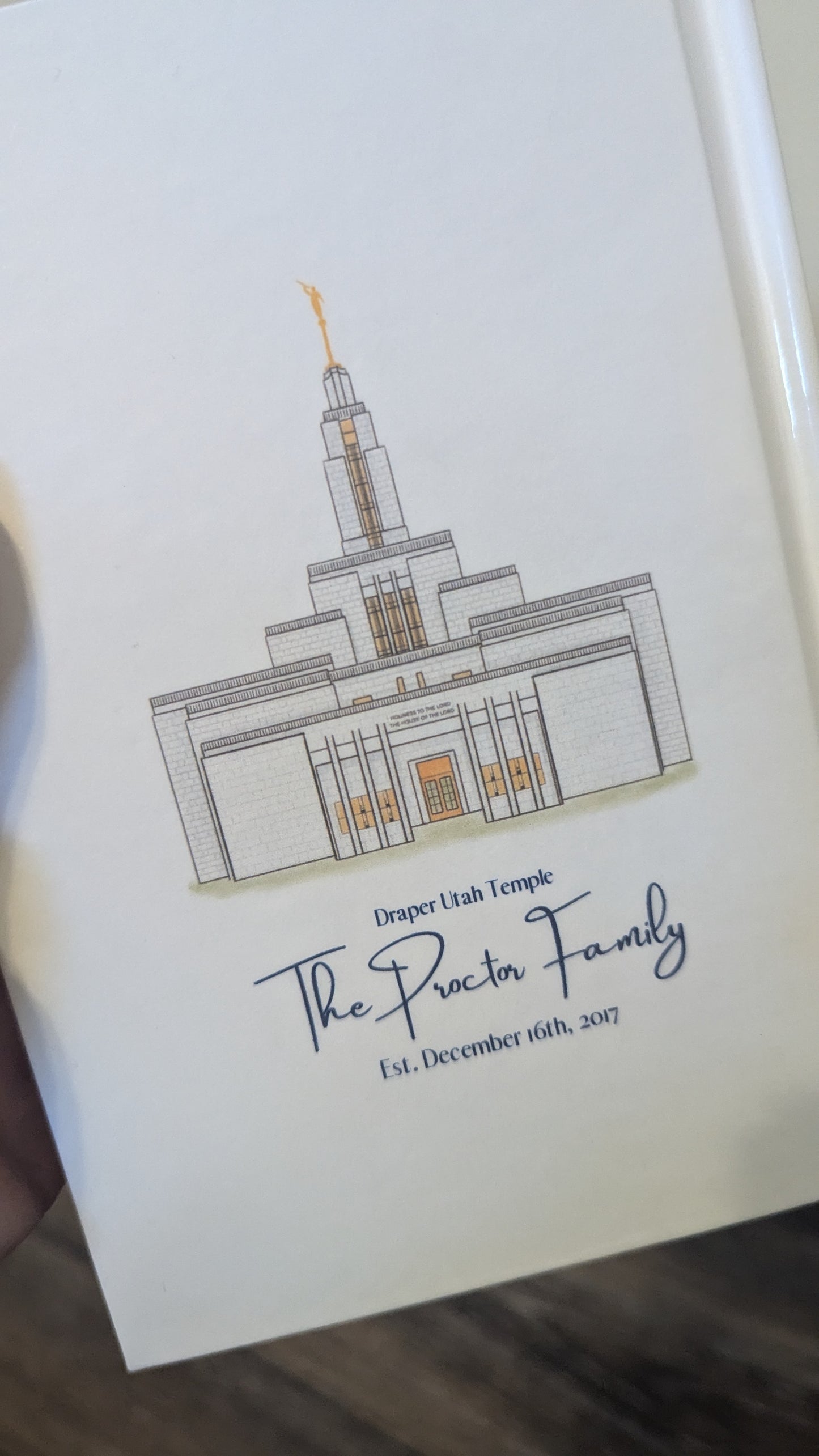 13C Hardcover Handmade Book of Mormon Temple
