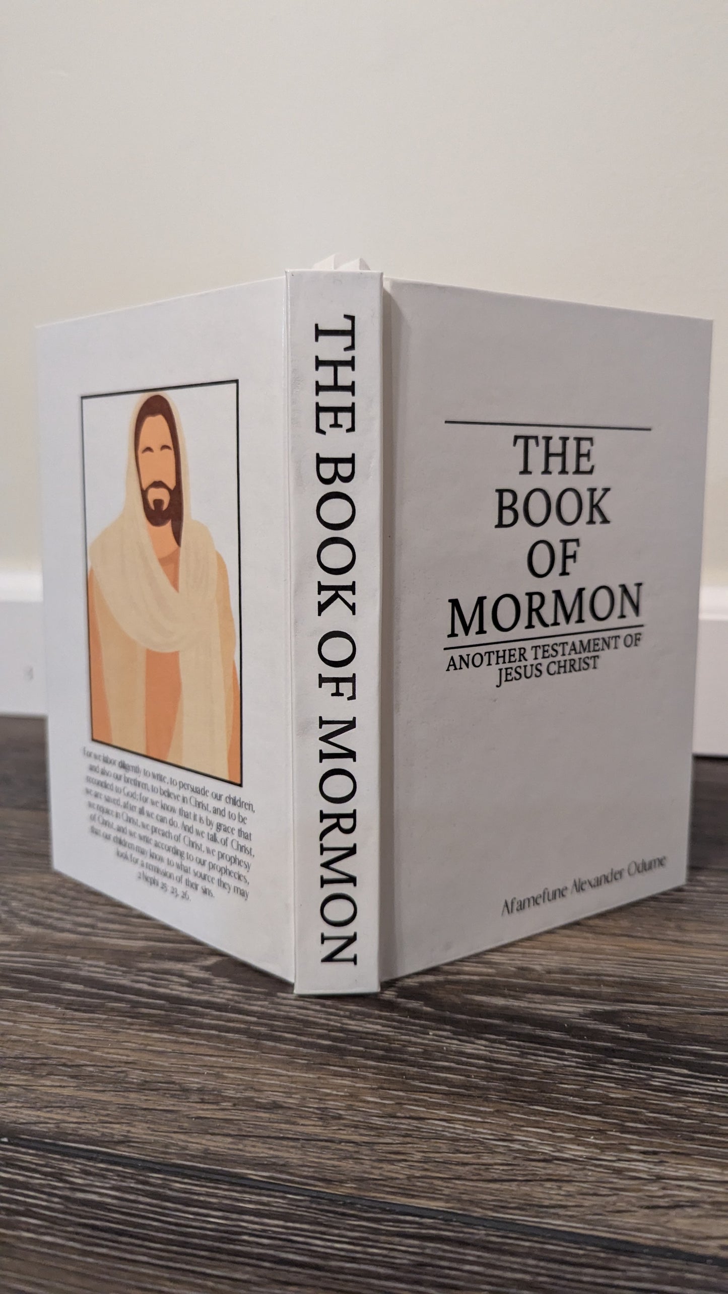 7C Hardcover Handmade Book of Mormon Christ