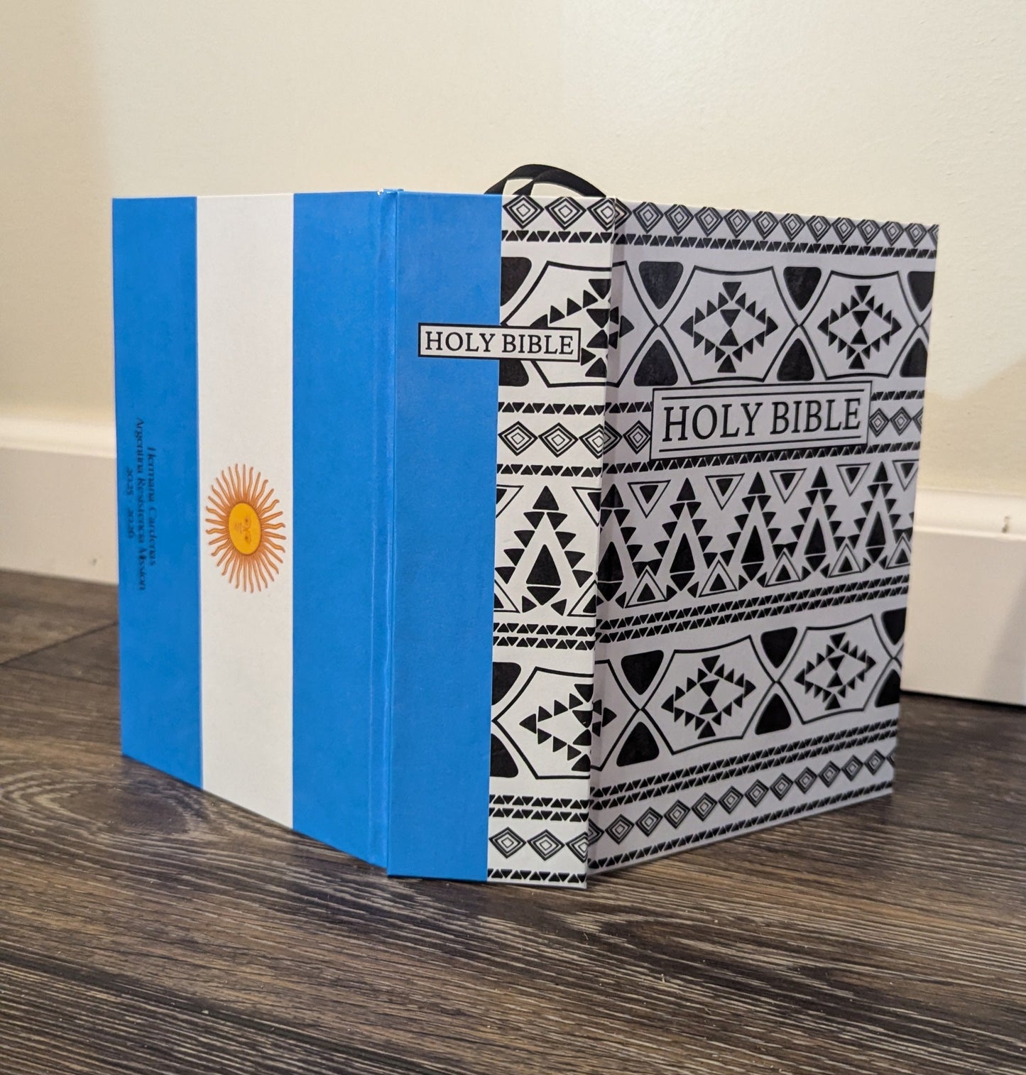 12B Hardcover Handmade Holy Bible Flag