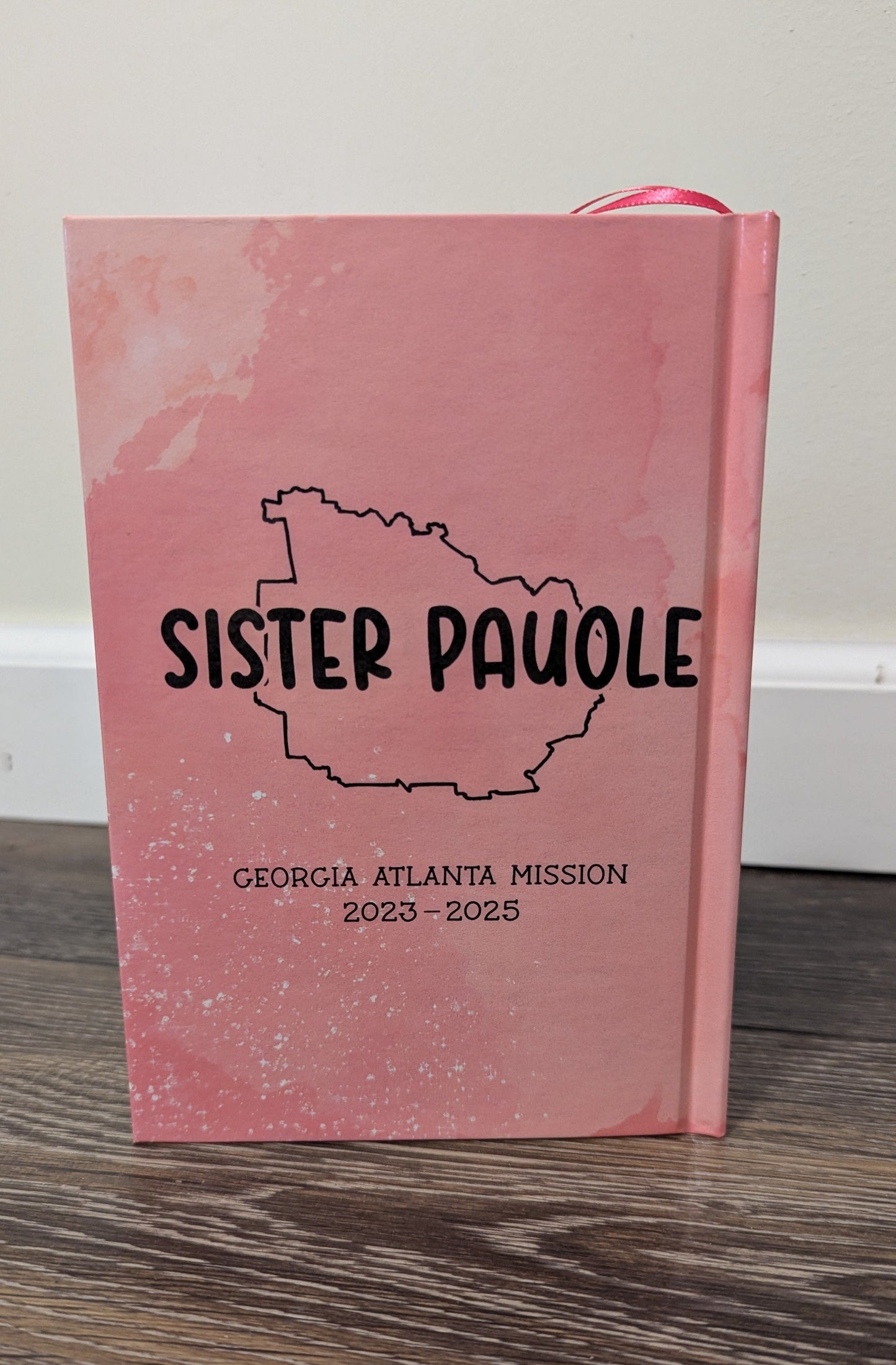 18M Hardcover Handmade Book of Mormon Pink Sky