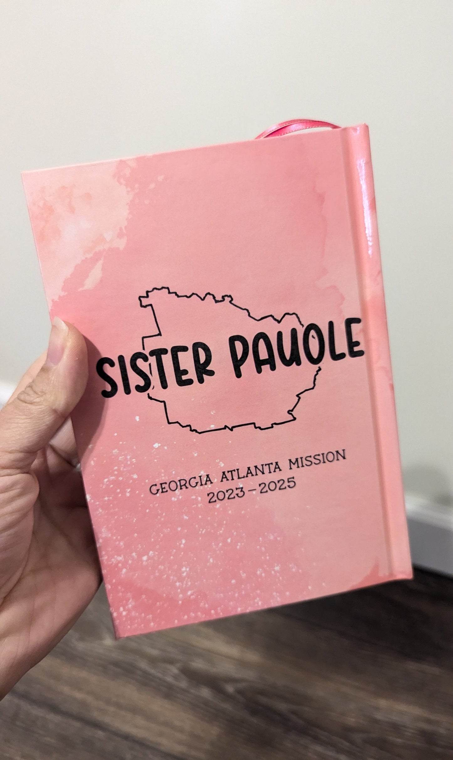 18M Hardcover Handmade Book of Mormon Pink Sky