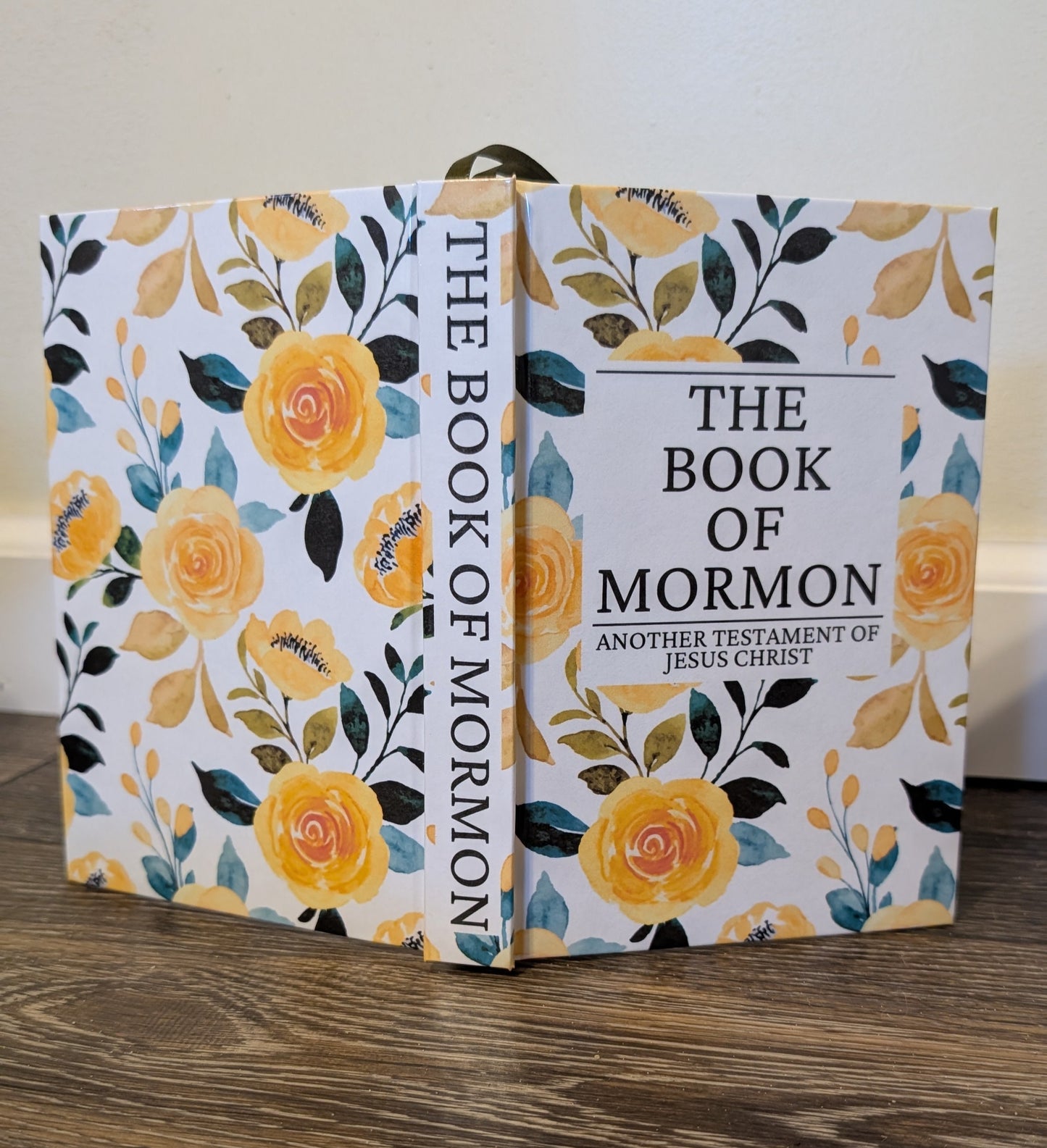 35F Hardcover Handmade Floral Book of Mormon