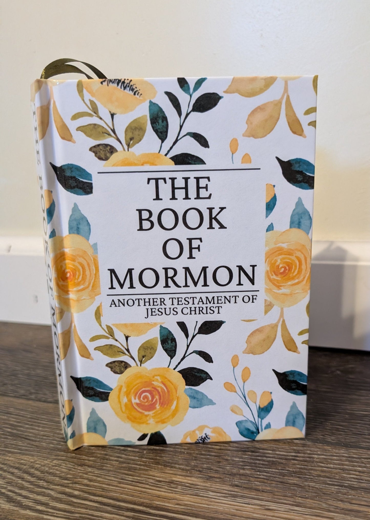 35F Hardcover Handmade Floral Book of Mormon