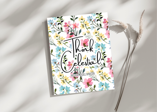 Think Celestial. Greeting Card