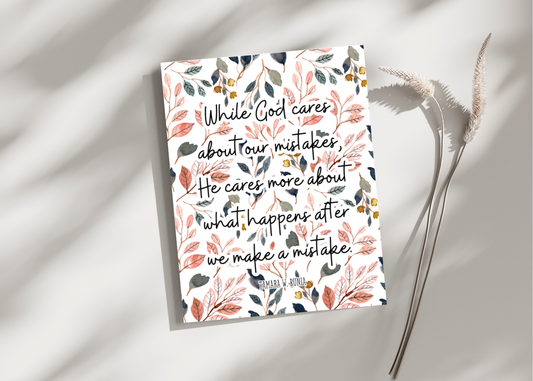 While God cares... Greeting Card