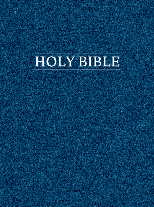 17B Hardcover Handmade Holy Bible Blue Noise Background