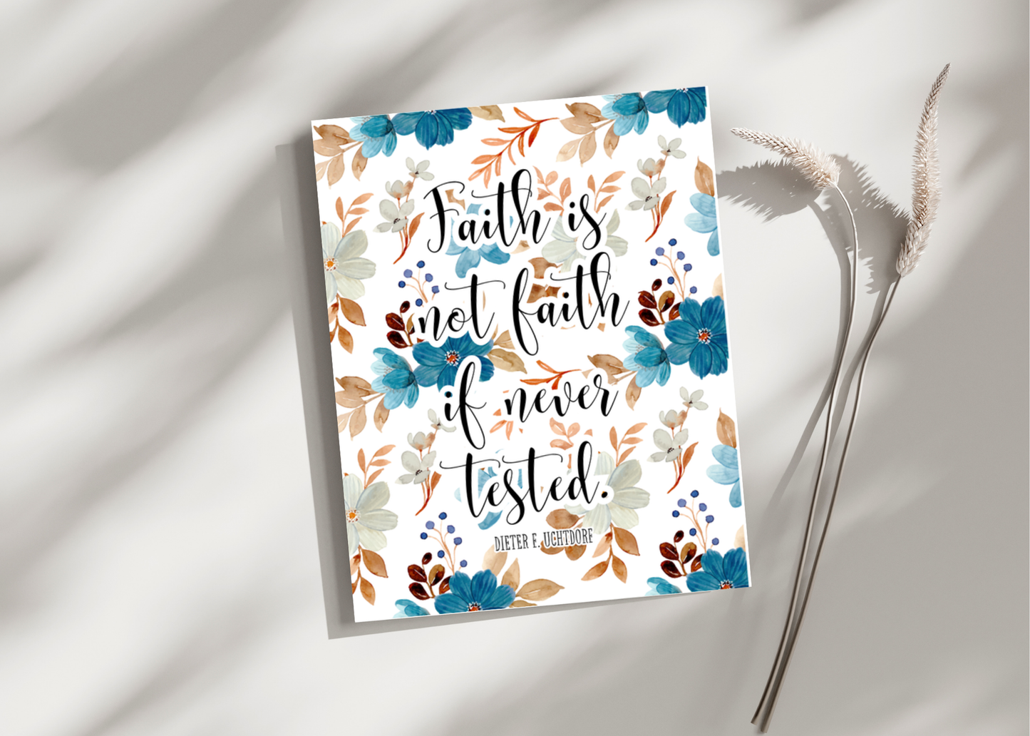 Faith is not faith... Greeting Card