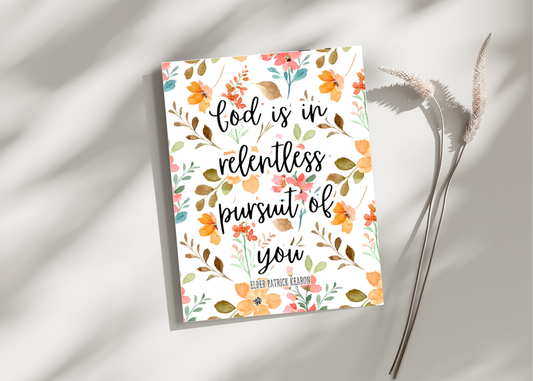 God is in relentless... Greeting Card