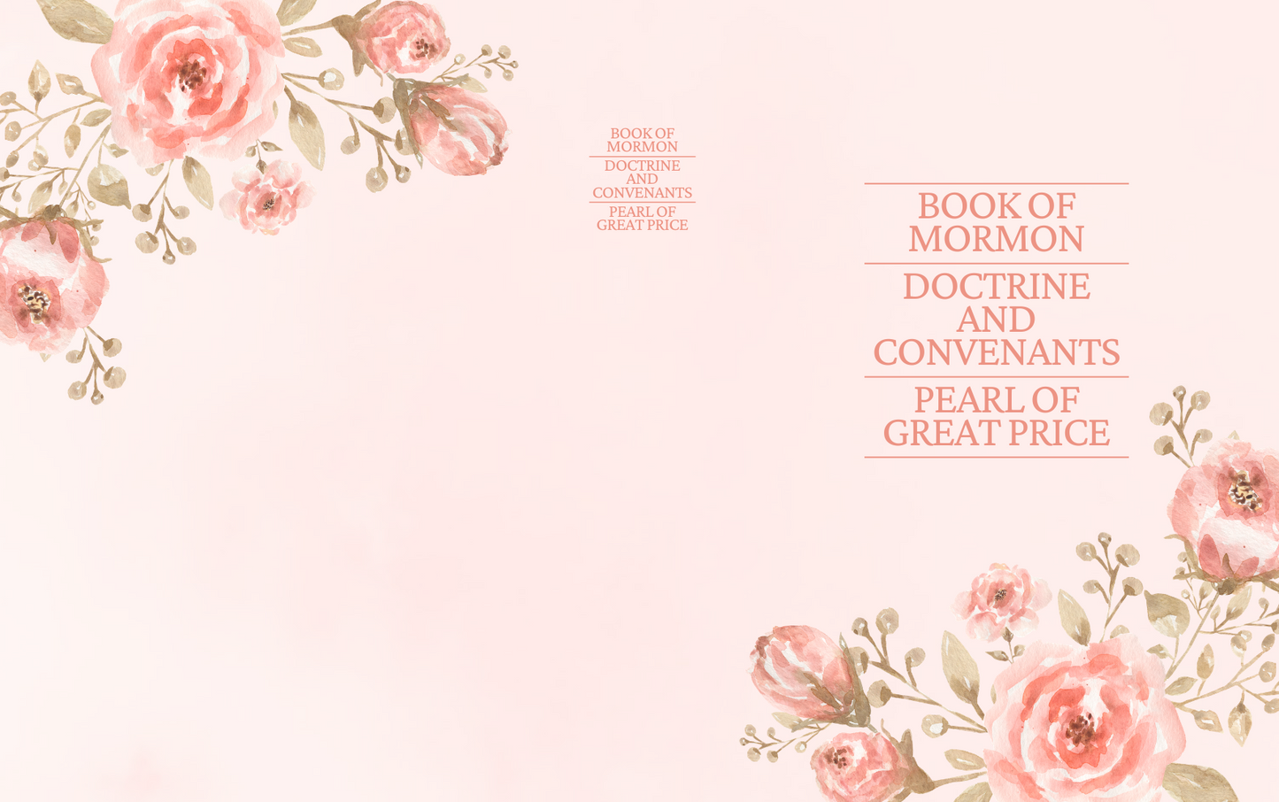 Floral design with text on a light pink background