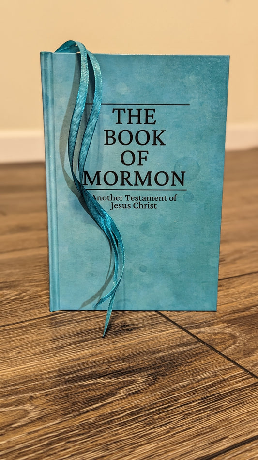 2C Hardcover Handmade Book of Mormon Teal