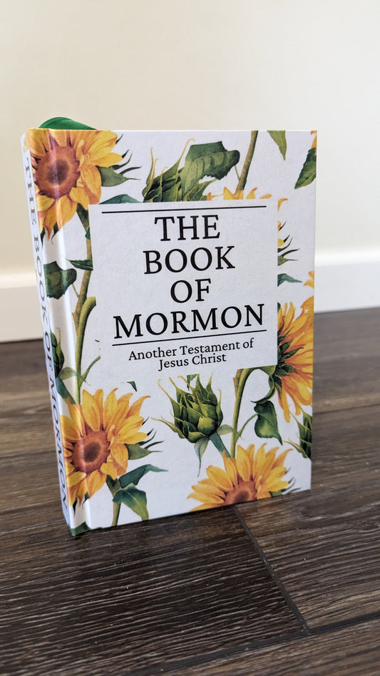 4F Hardcover Handmade Floral Book of Mormon