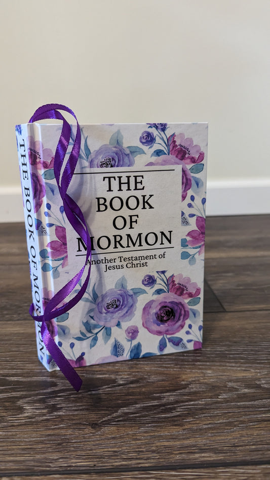 5F Hardcover Handmade Floral Book of Mormon