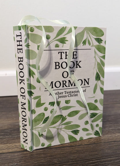 9F Hardcover Handmade Floral Book of Mormon