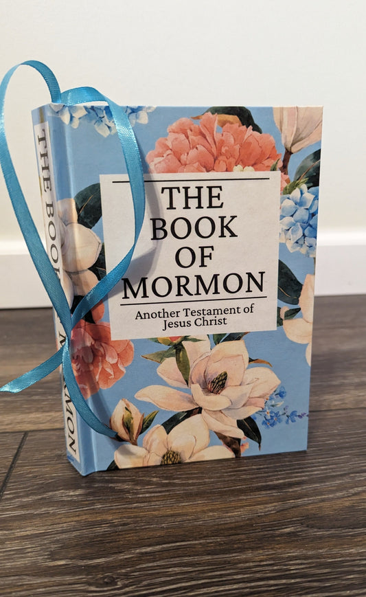 8F Hardcover Handmade Floral Book of Mormon