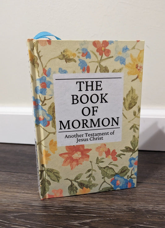 11F Hardcover Handmade Floral Book of Mormon