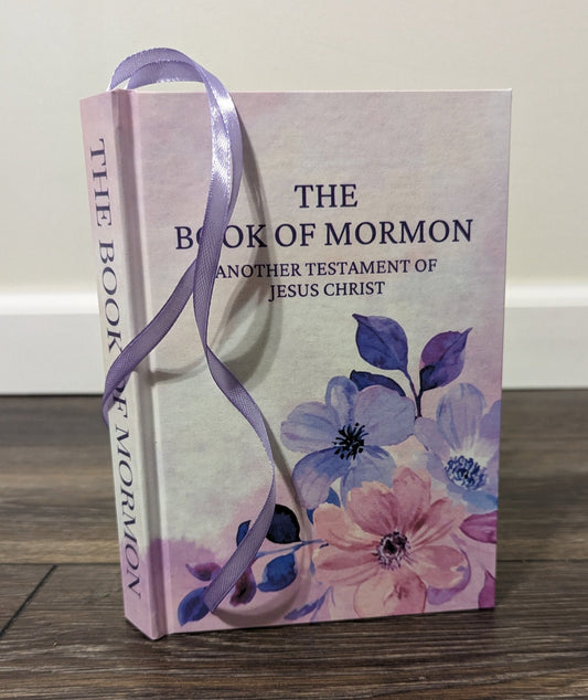 12F Hardcover Handmade Floral Book of Mormon