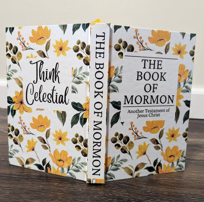 16F Hardcover Handmade Floral Book of Mormon