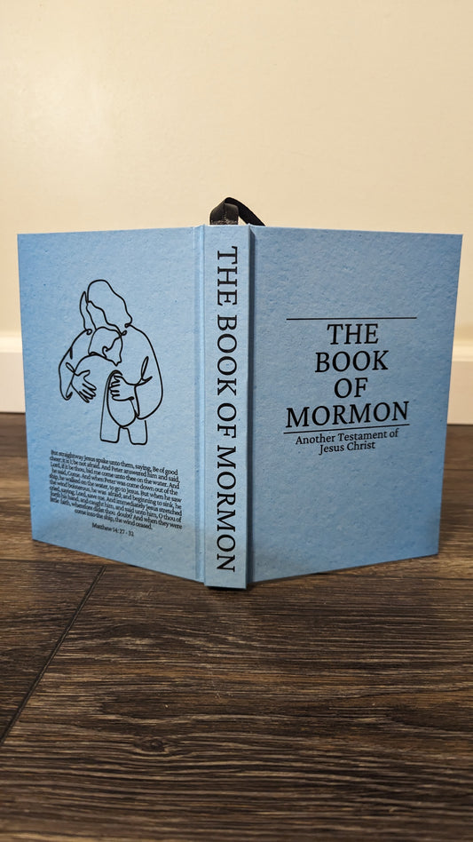 9C Hardcover Handmade Book of Mormon Christ